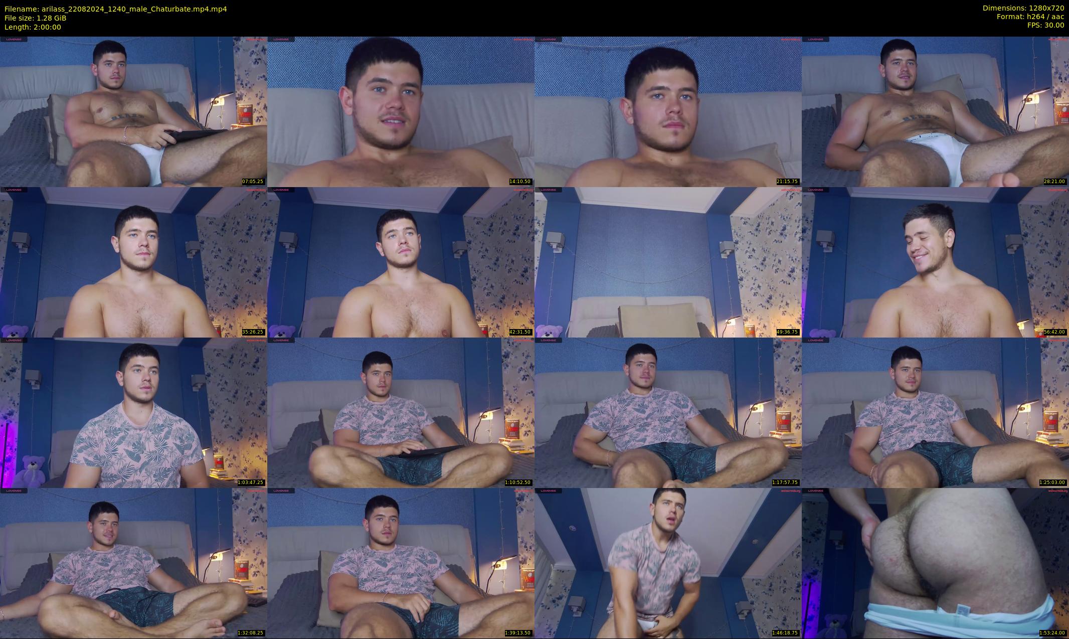 arilass — 120 minute Chaturbate male cam show recording, 720p, Aug 22, 2024