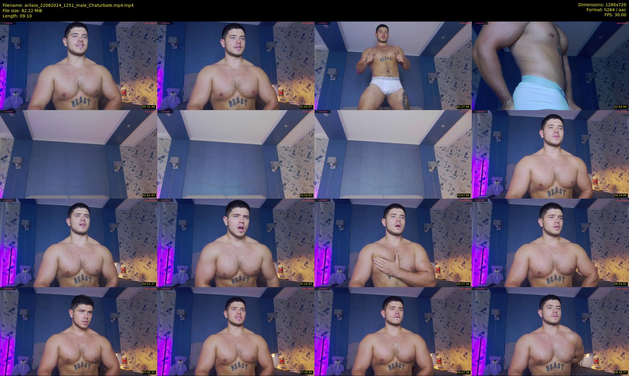 arilass — 10 minute Chaturbate male cam show recording, 720p, Aug 22, 2024