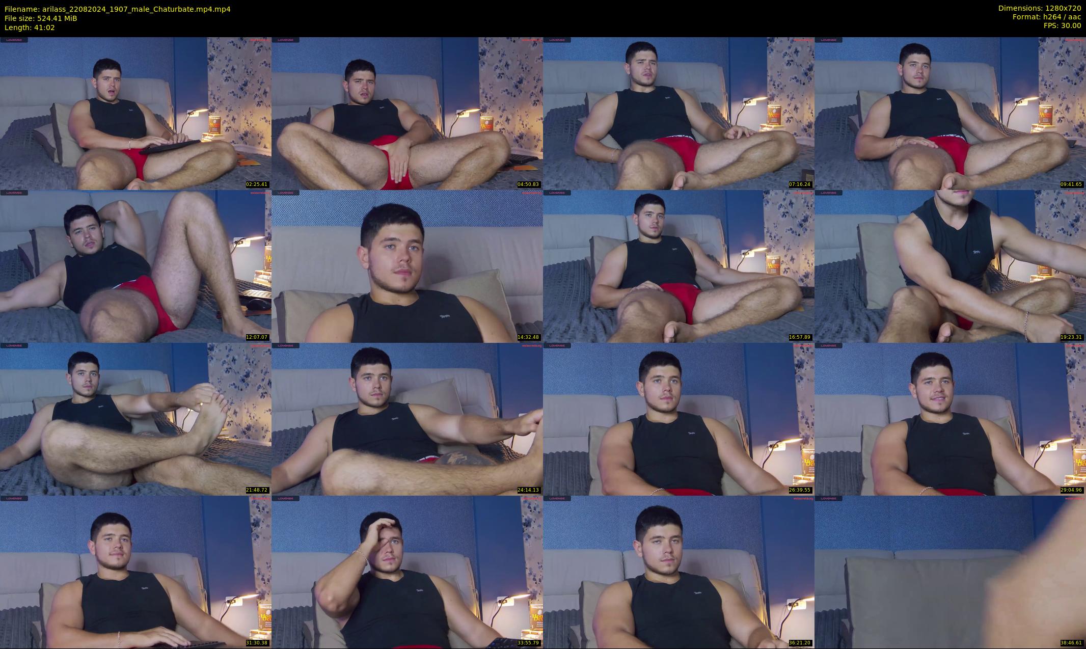 arilass — 42 minute Chaturbate male cam show recording, 720p, Aug 22, 2024