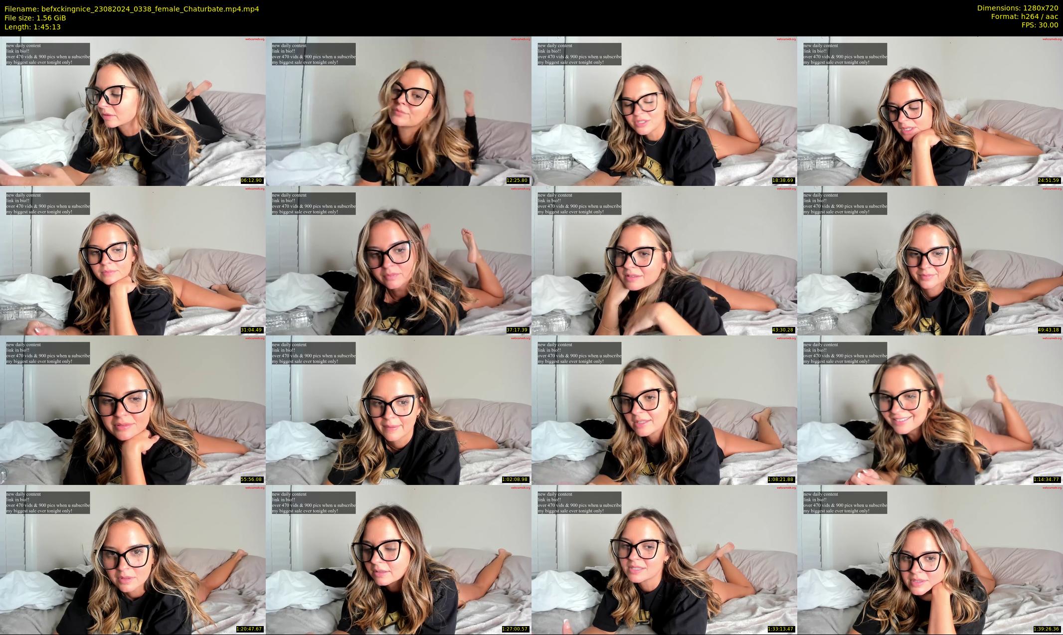 befxckingnice — 106 minute Chaturbate female cam show recording, 720p, Aug 23, 2024