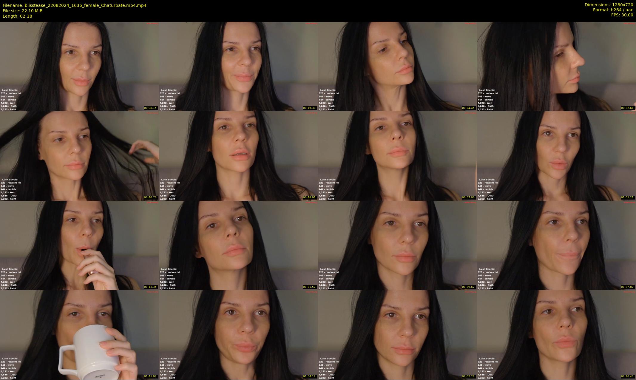 blisstease — 3 minute Chaturbate female cam show recording, 720p, Aug 22, 2024