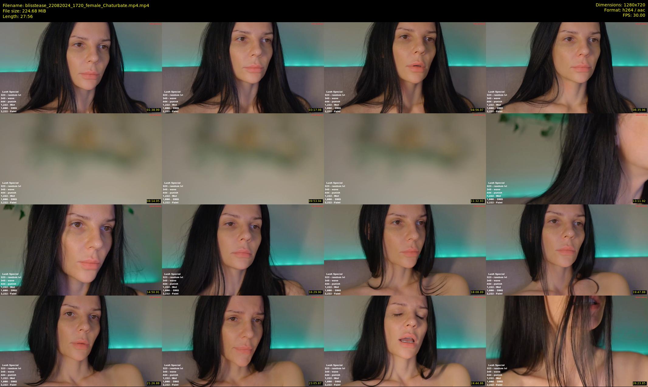 blisstease — 28 minute Chaturbate female cam show recording, 720p, Aug 22, 2024