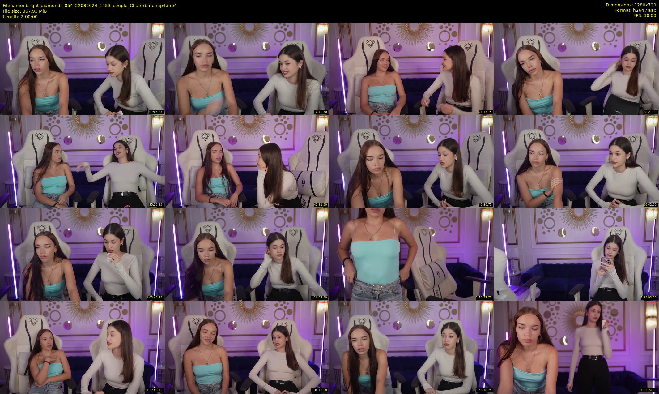 bright_diamonds_054 — 120 minute Chaturbate couple cam show recording, 720p, Aug 22, 2024