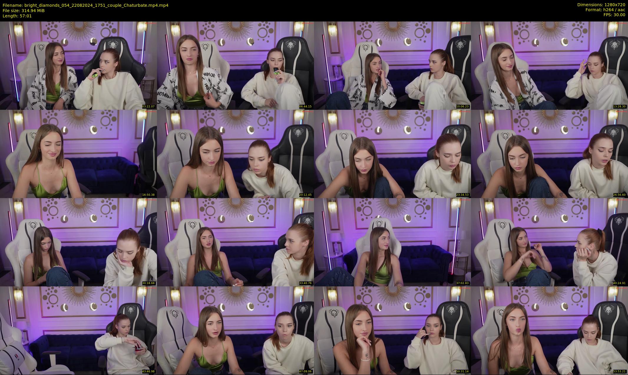 bright_diamonds_054 — 58 minute Chaturbate couple cam show recording, 720p, Aug 22, 2024