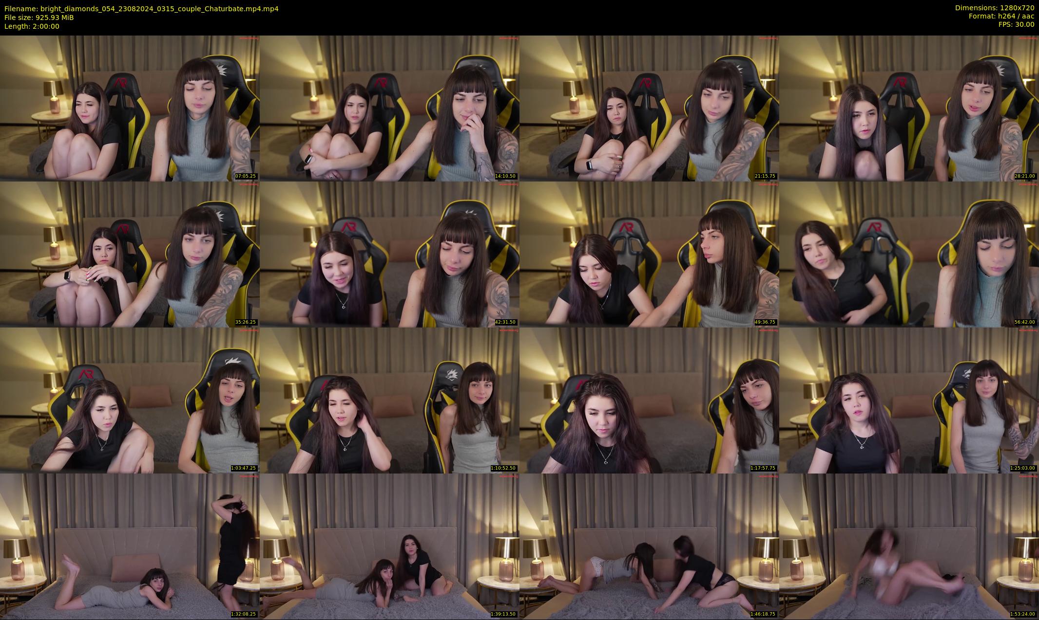 bright_diamonds_054 — 120 minute Chaturbate couple cam show recording, 720p, Aug 23, 2024