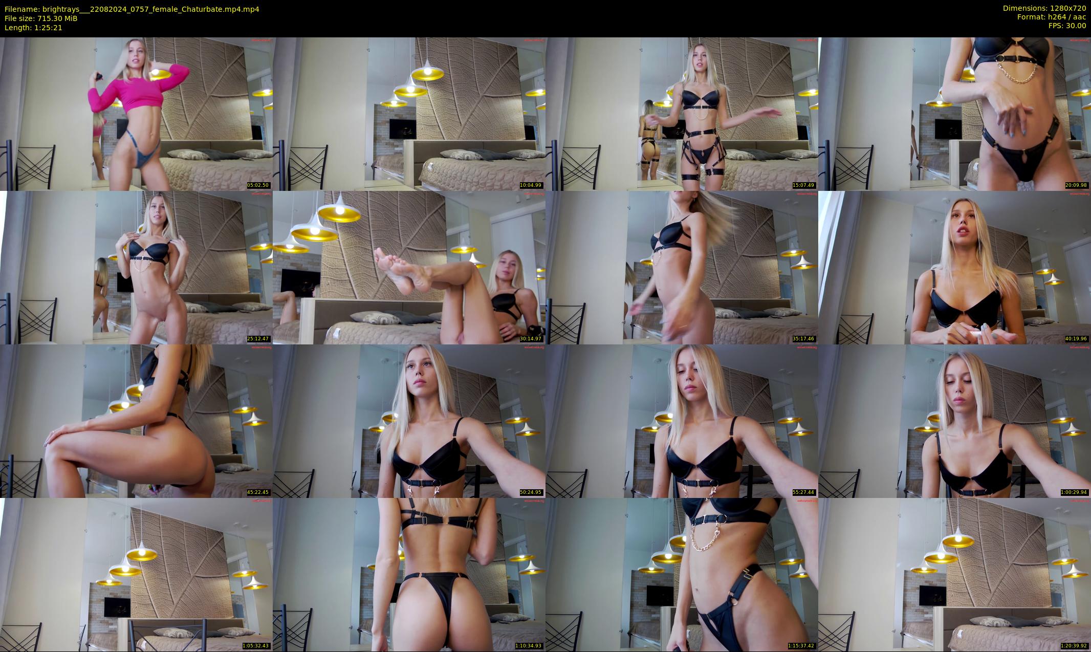 brightrays__ — 86 minute Chaturbate female cam show recording, 720p, Aug 22, 2024