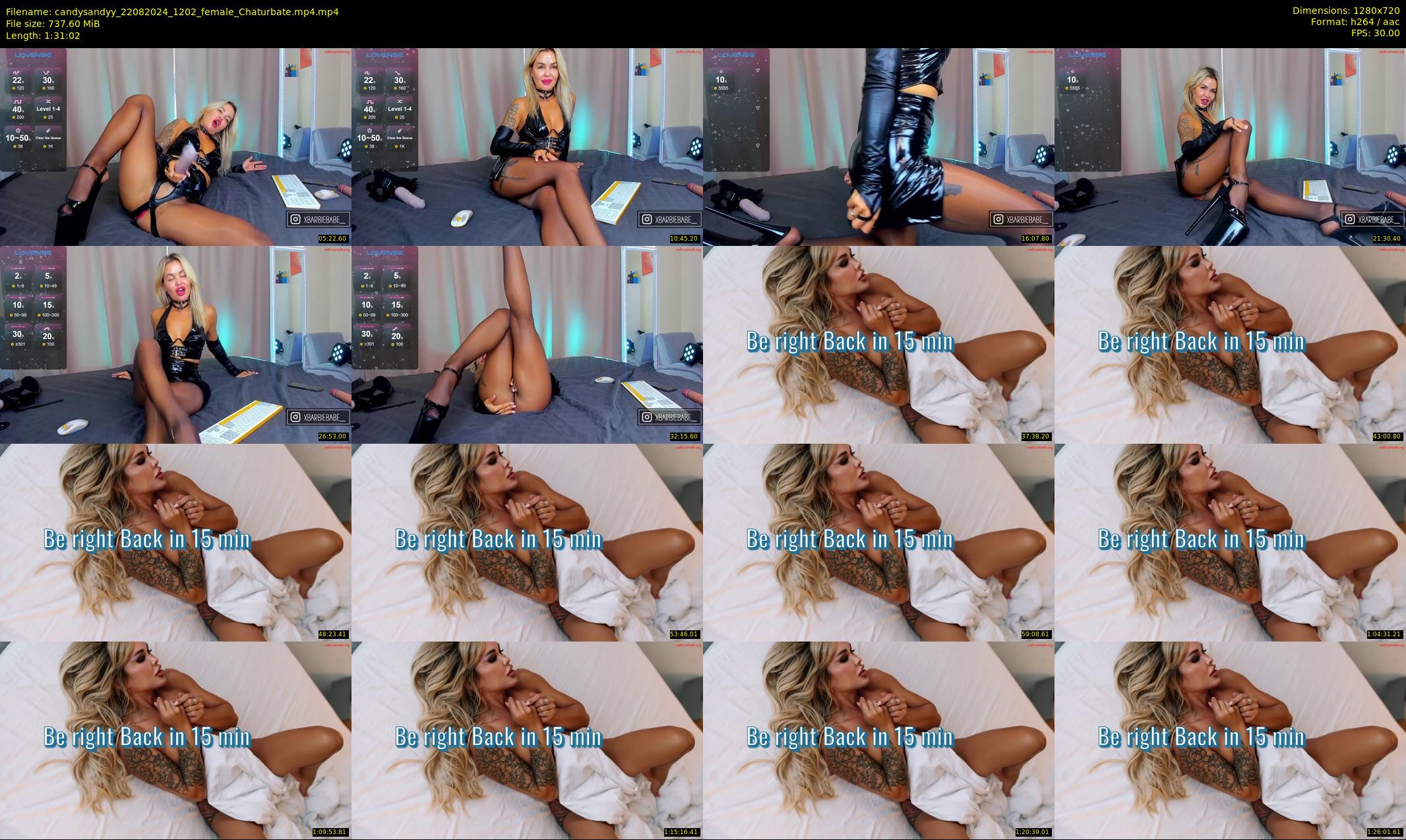 candysandyy — 92 minute Chaturbate female cam show recording, 720p, Aug 22, 2024