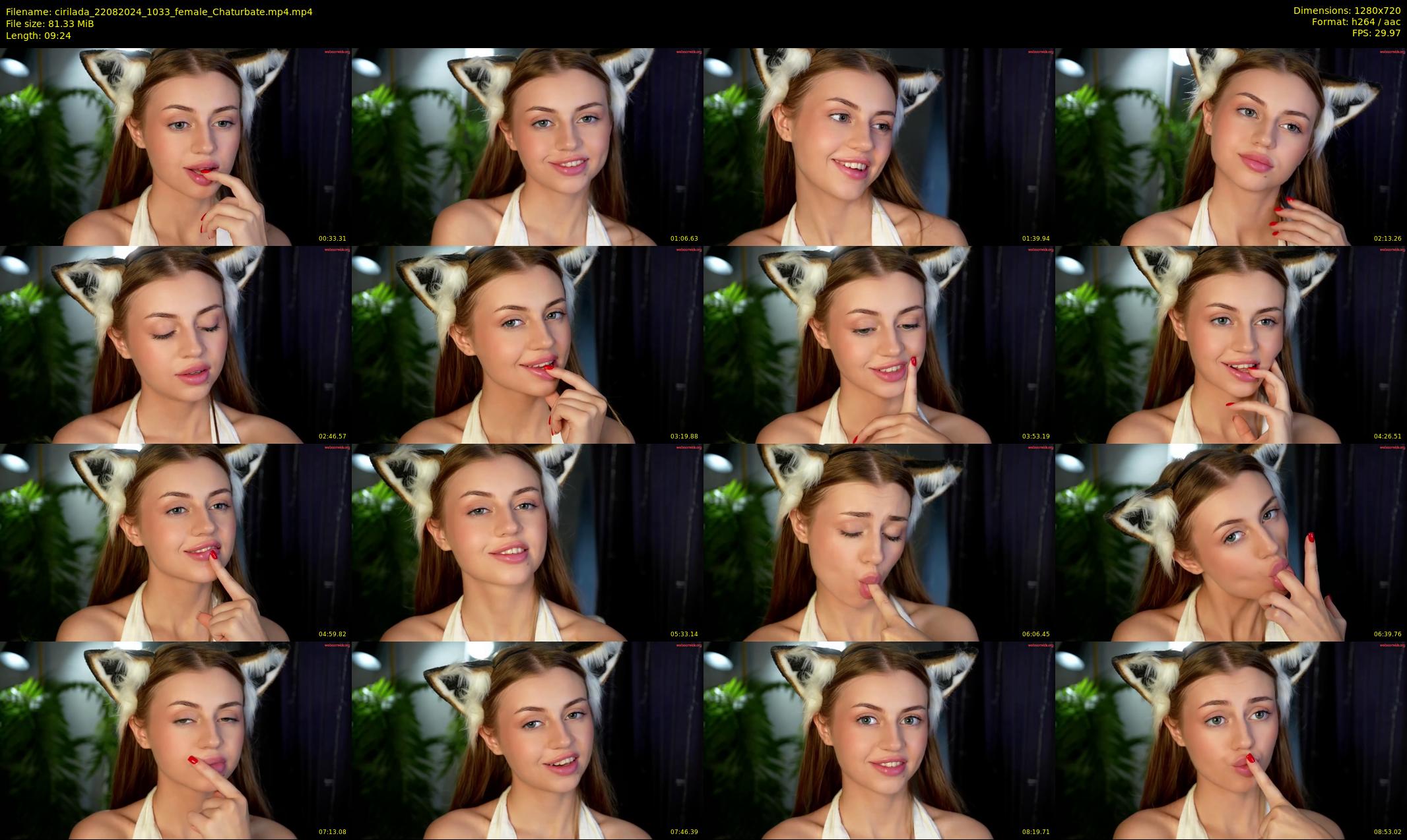 cirilada — 10 minute Chaturbate female cam show recording, 720p, Aug 22, 2024