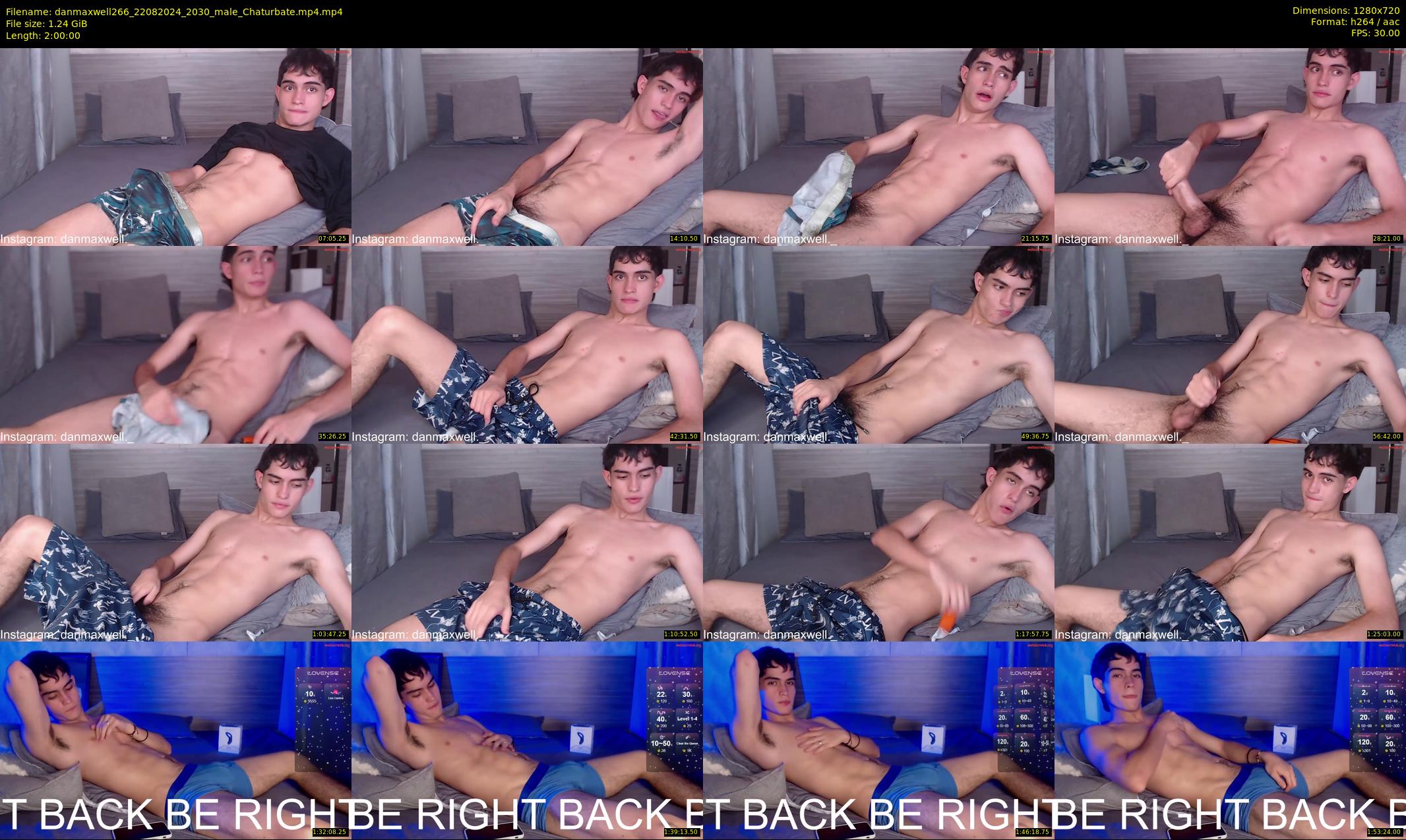 danmaxwell266 — 120 minute Chaturbate male cam show recording, 720p, Aug 22, 2024