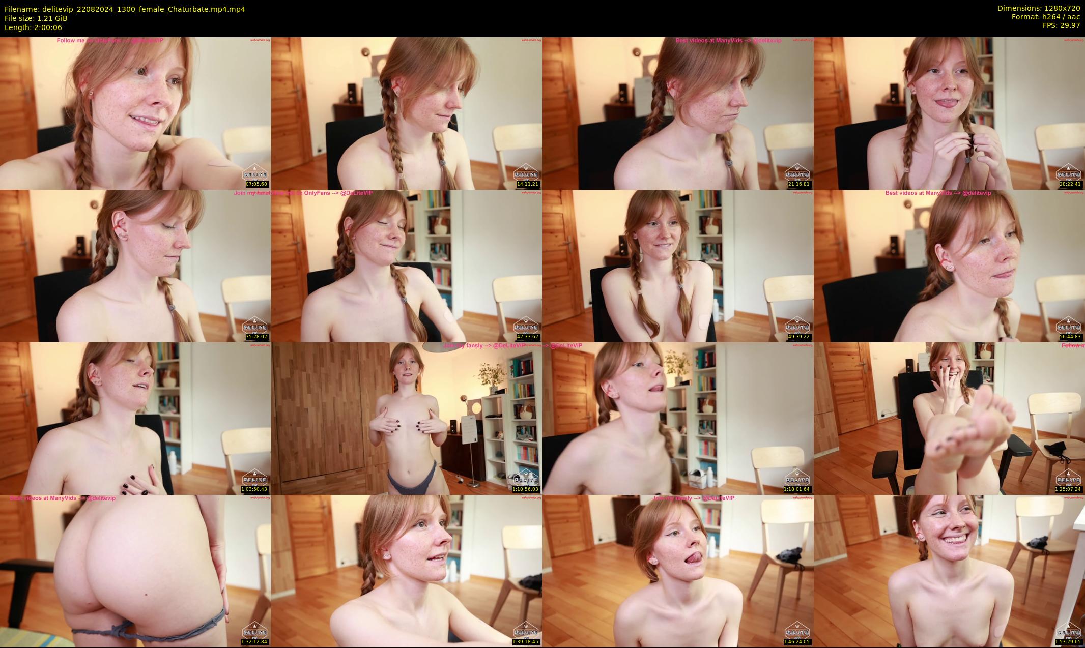 delitevip — 121 minute Chaturbate female cam show recording, 720p, Aug 22, 2024