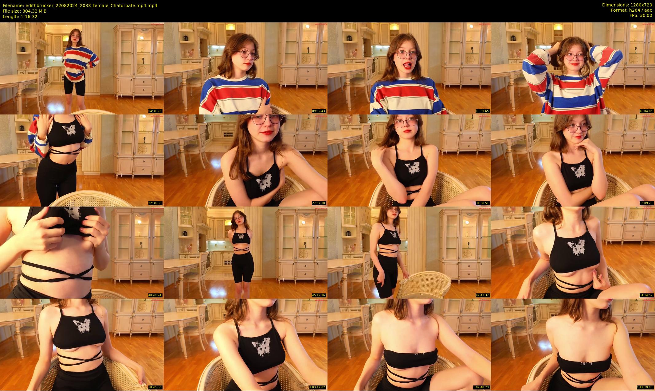 edithbrucker — 77 minute Chaturbate female cam show recording, 720p, Aug 22, 2024