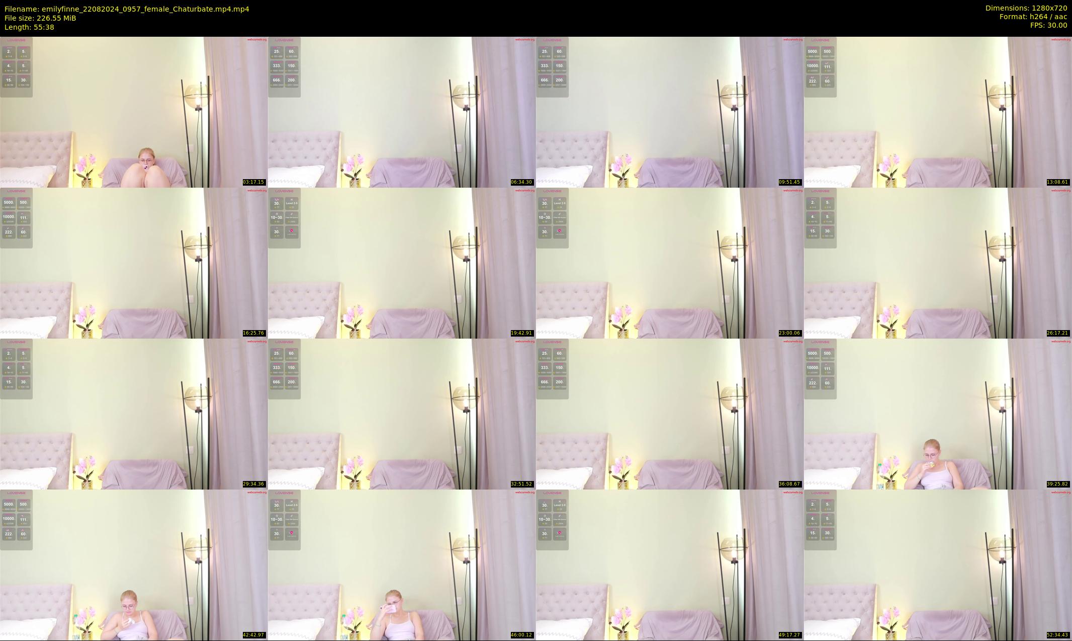 emilyfinne — 56 minute Chaturbate female cam show recording, 720p, Aug 22, 2024