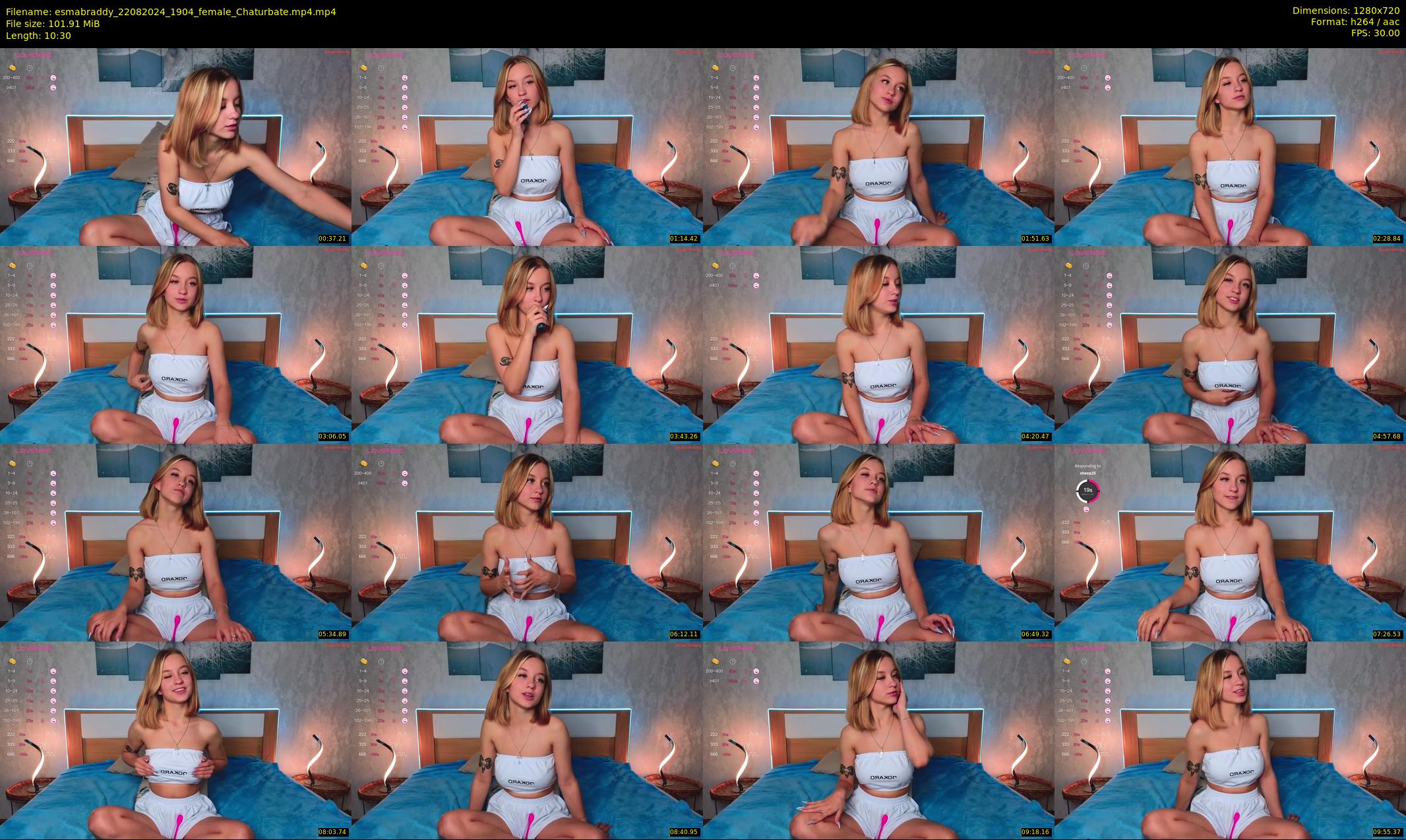 esmabraddy — 11 minute Chaturbate female cam show recording, 720p, Aug 22, 2024