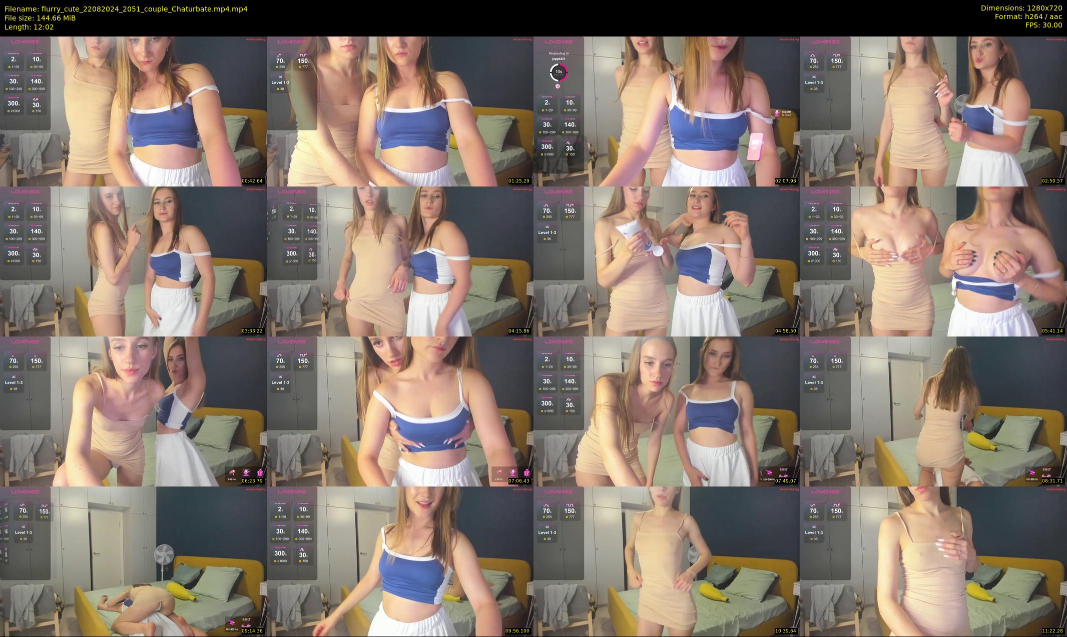 flurry_cute — 13 minute Chaturbate couple cam show recording, 720p, Aug 22, 2024