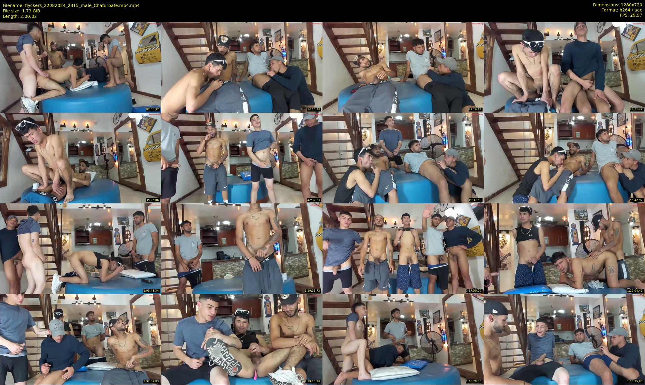 flyckers — 121 minute Chaturbate male cam show recording, 720p, Aug 22, 2024