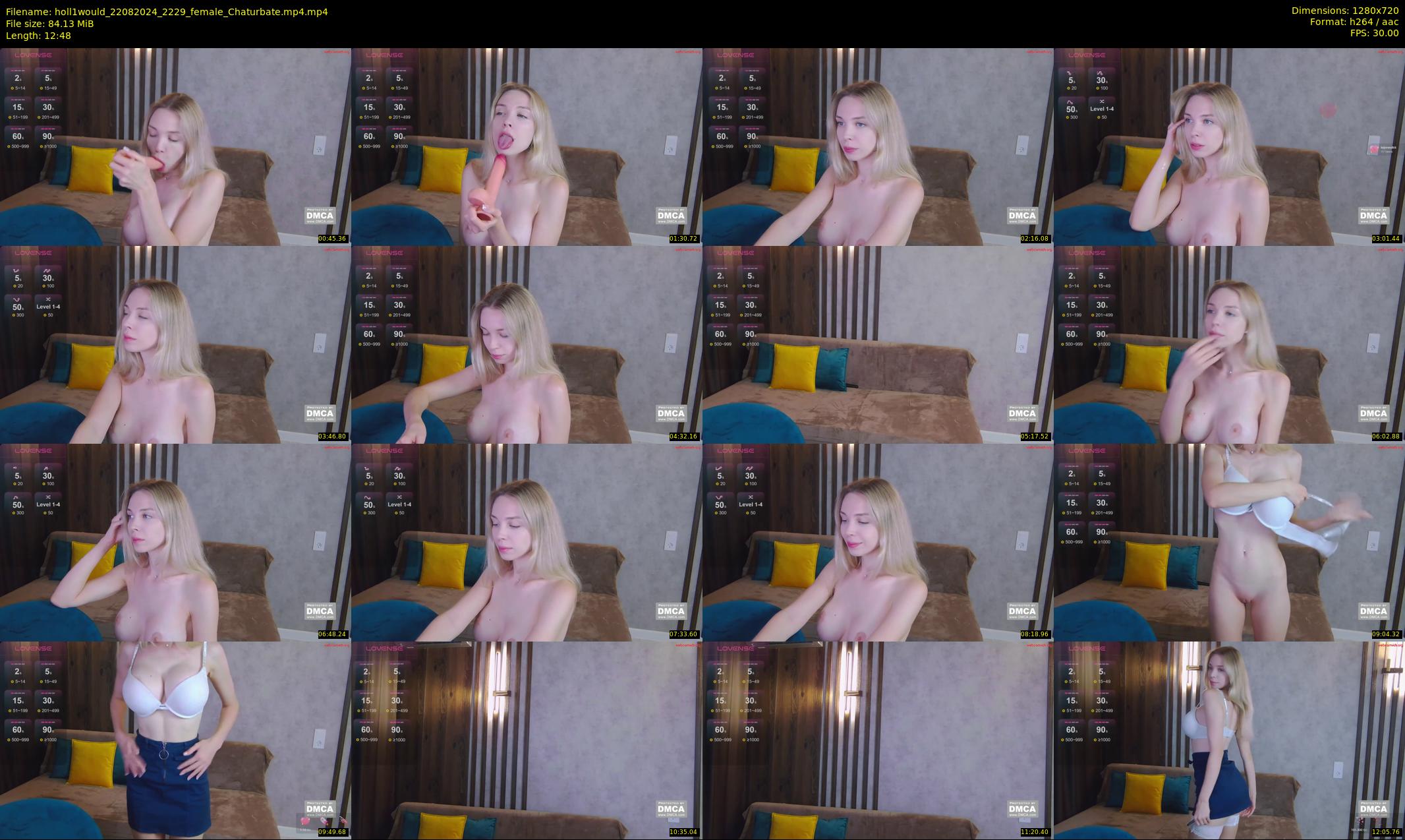 holl1would — 13 minute Chaturbate female cam show recording, 720p, Aug 22, 2024