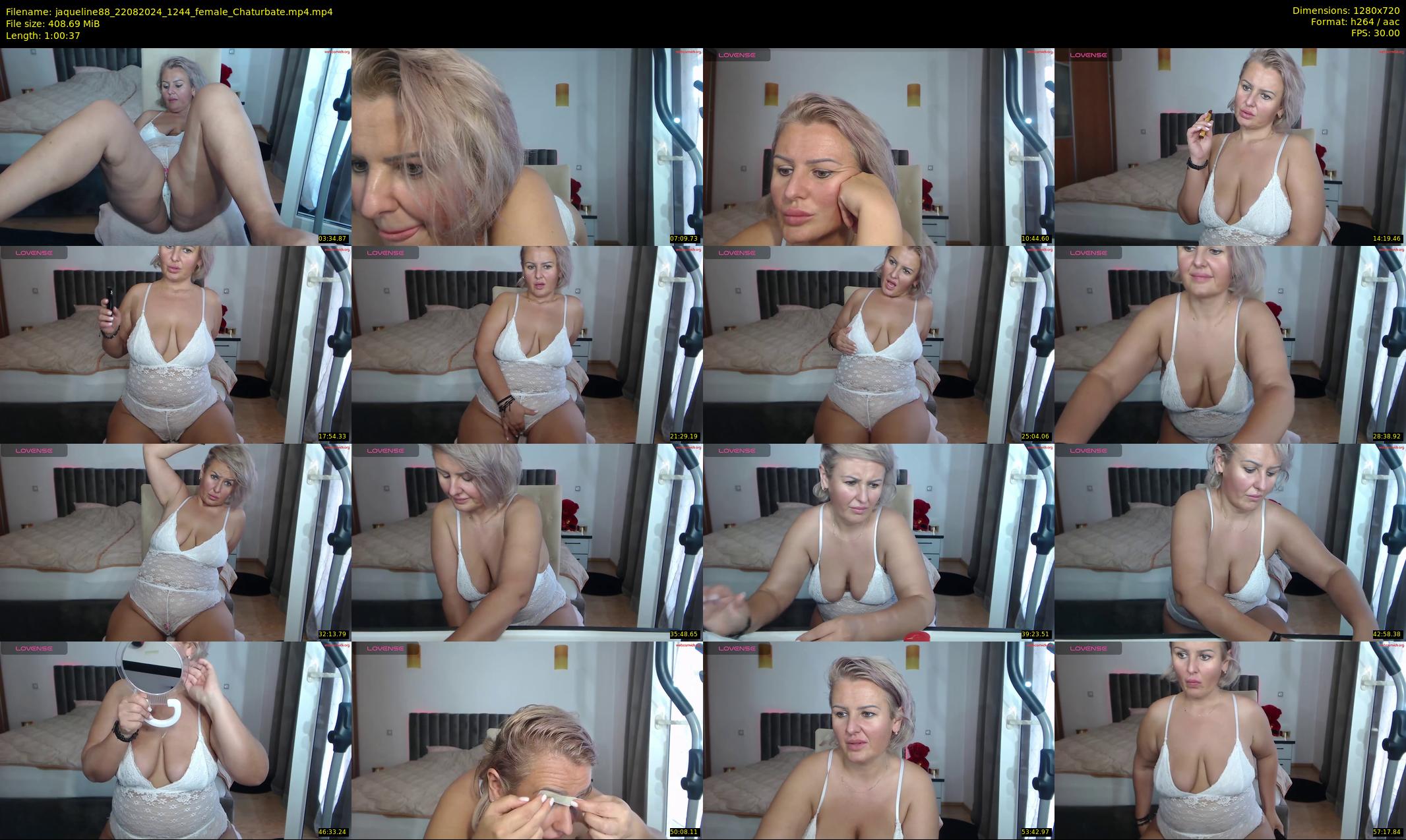 jaqueline88 — 61 minute Chaturbate female cam show recording, 720p, Aug 22, 2024