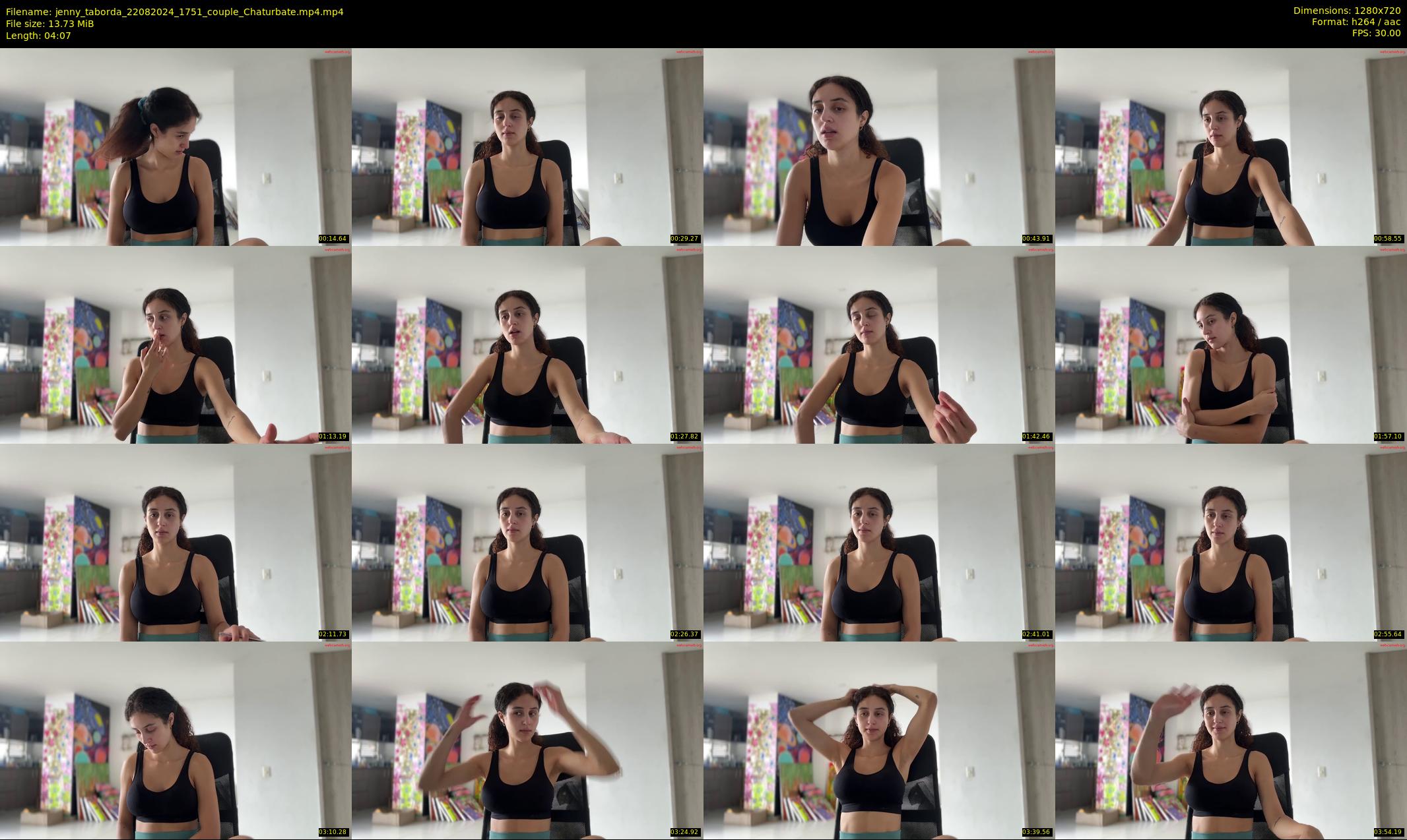 jenny_taborda — 5 minute Chaturbate female cam show recording, 720p, Aug 22, 2024