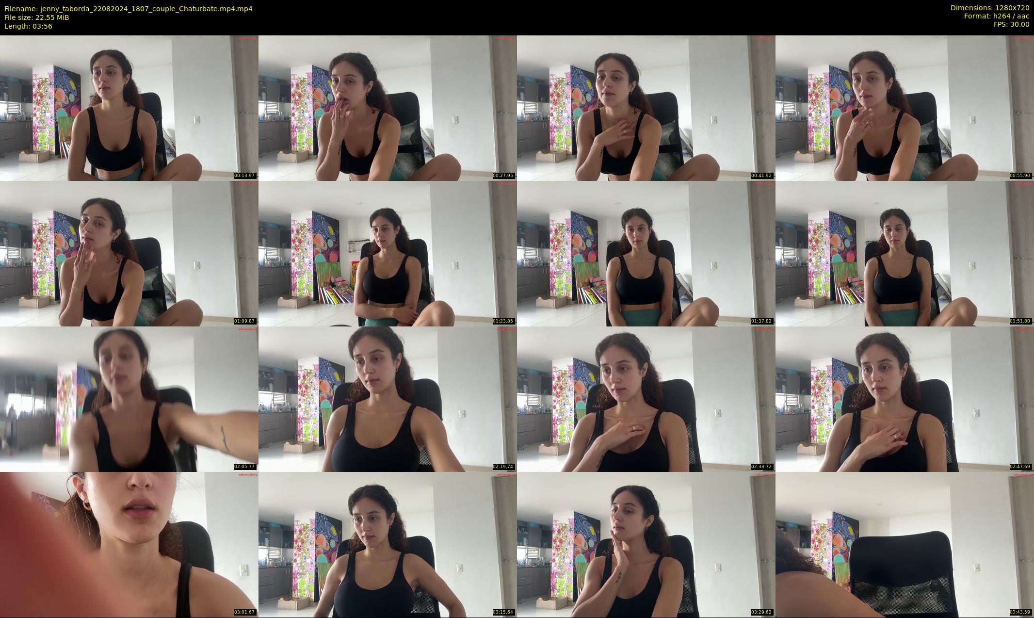 jenny_taborda — 4 minute Chaturbate female cam show recording, 720p, Aug 22, 2024