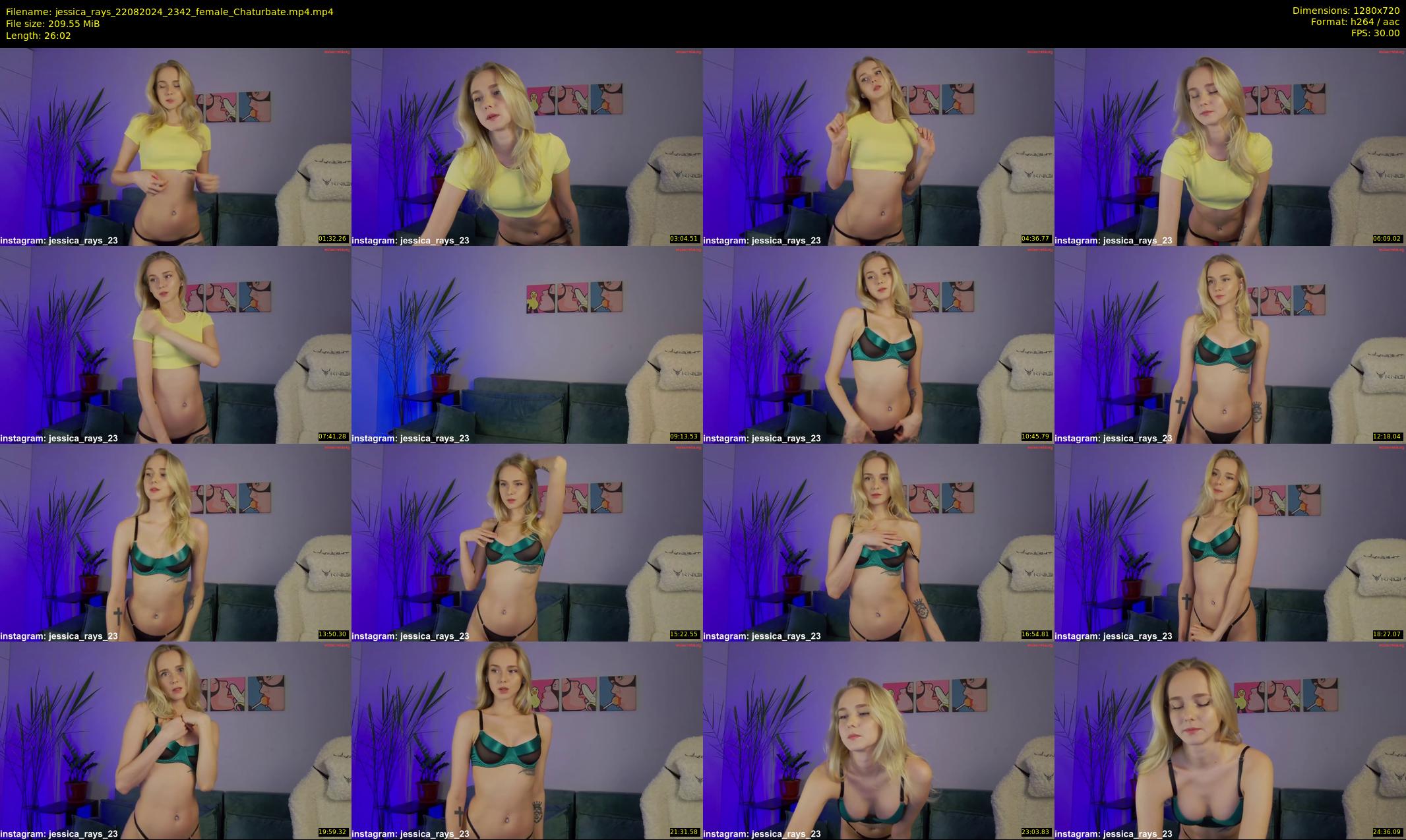 jessica_rays — 27 minute Chaturbate couple cam show recording, 720p, Aug 22, 2024