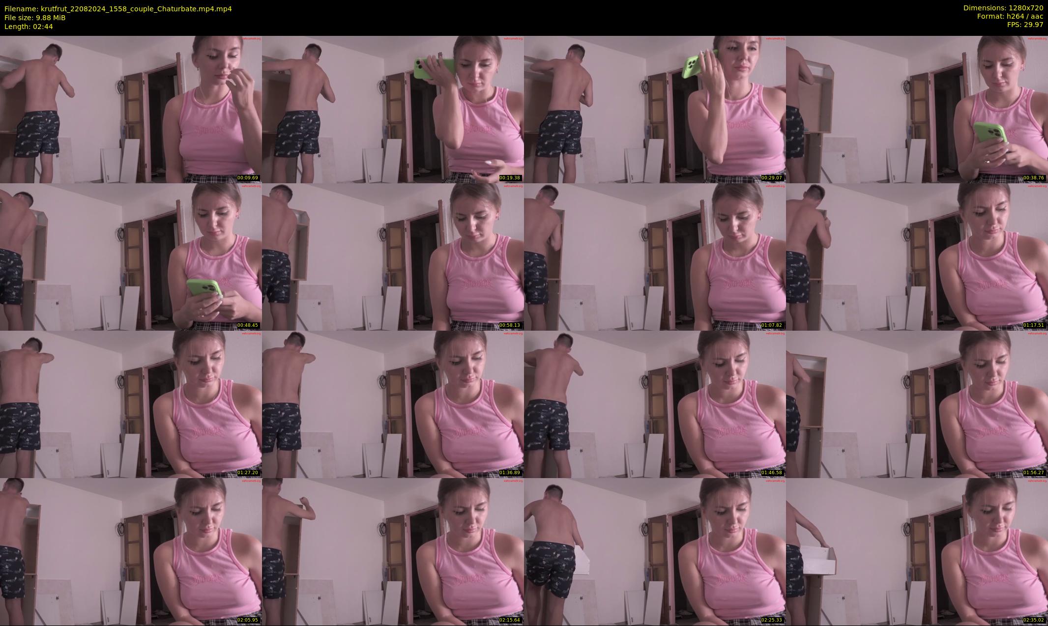 krutfrut — 3 minute Chaturbate couple cam show recording, 720p, Aug 22, 2024