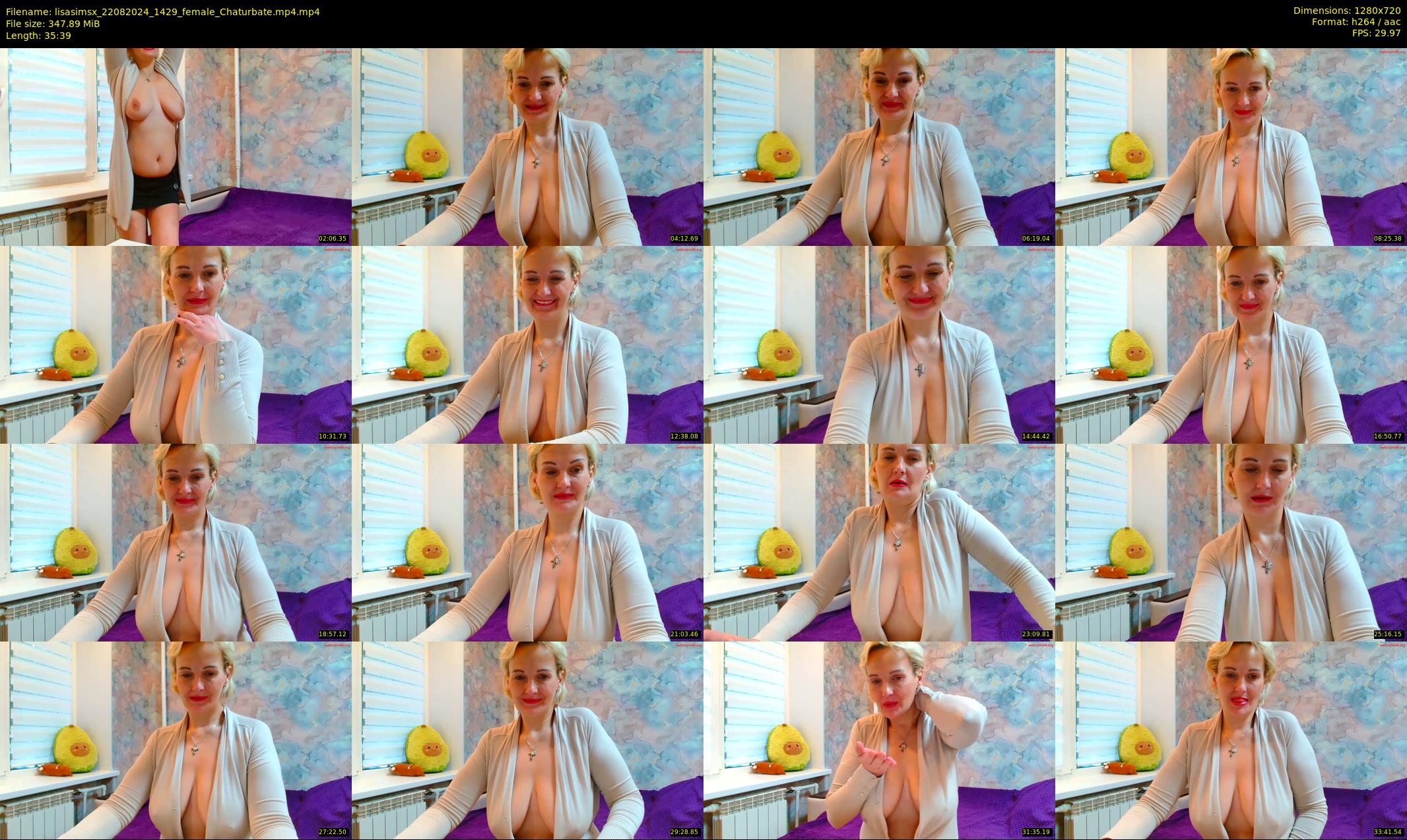 lisasimsx — 36 minute Chaturbate female cam show recording, 720p, Aug 22, 2024