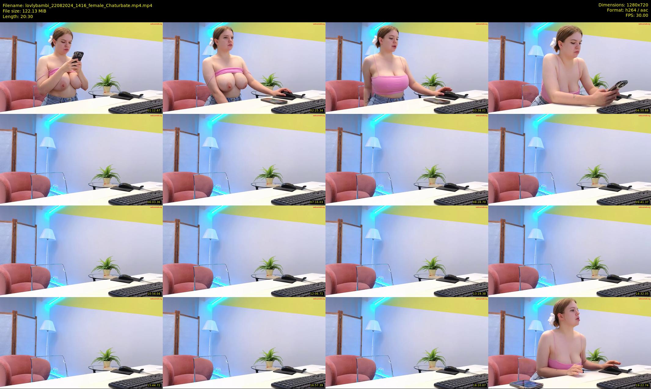 lovlybambi — 21 minute Chaturbate female cam show recording, 720p, Aug 22, 2024