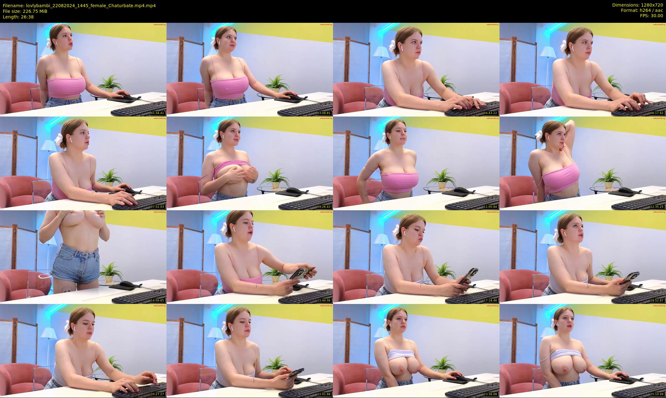 lovlybambi — 27 minute Chaturbate female cam show recording, 720p, Aug 22, 2024