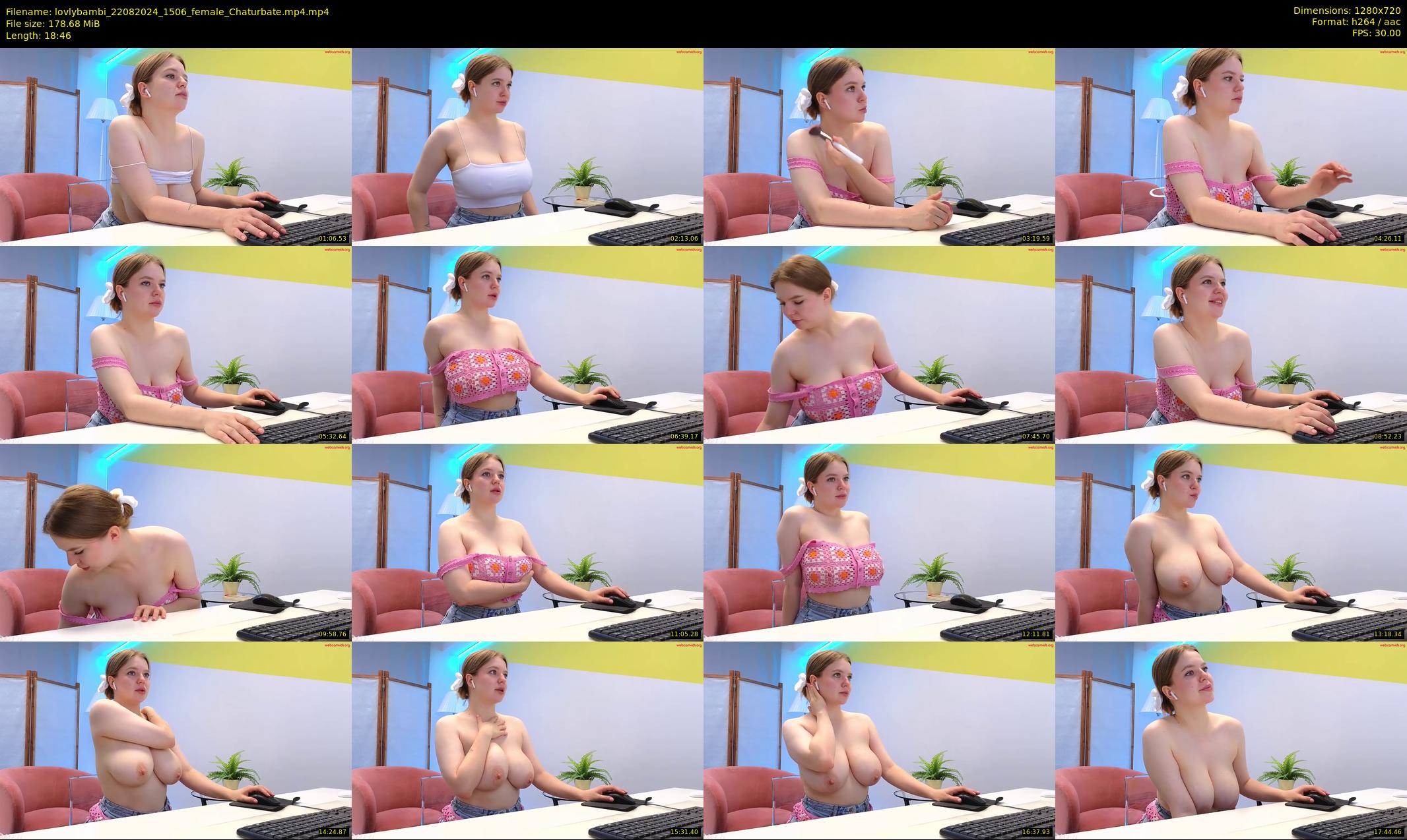 lovlybambi — 19 minute Chaturbate female cam show recording, 720p, Aug 22, 2024