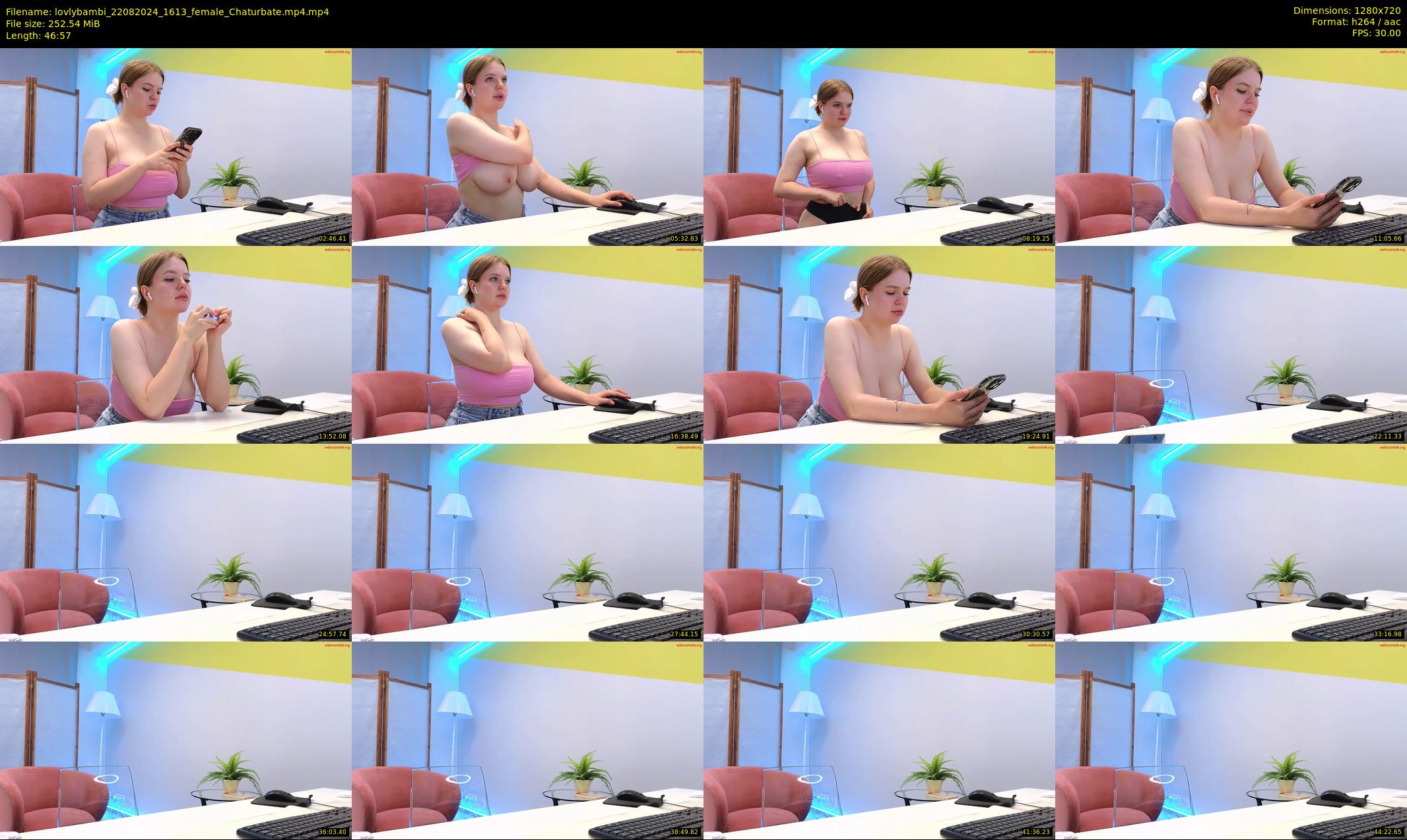 lovlybambi — 47 minute Chaturbate female cam show recording, 720p, Aug 22, 2024
