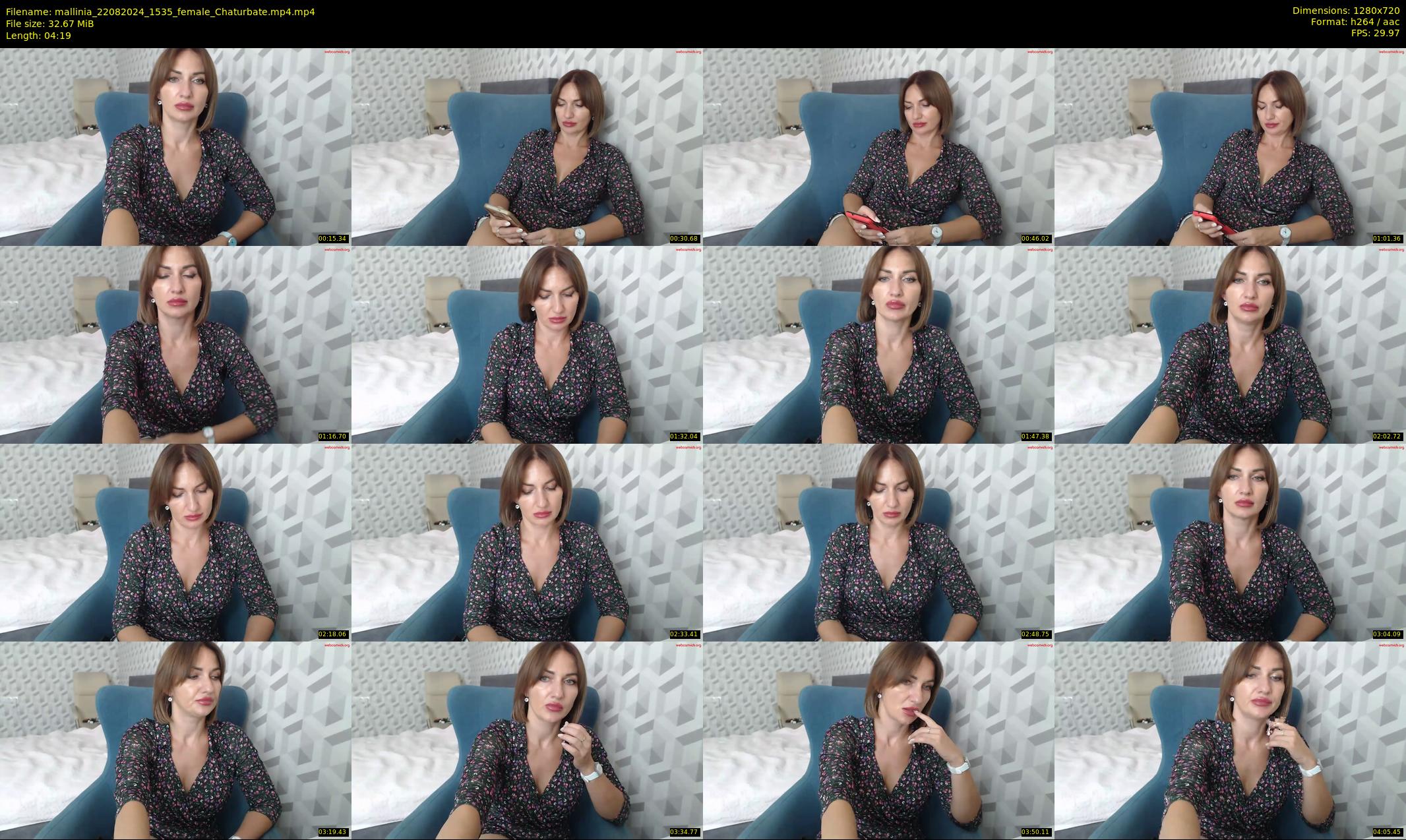mallinia — 5 minute Chaturbate female cam show recording, 720p, Aug 22, 2024