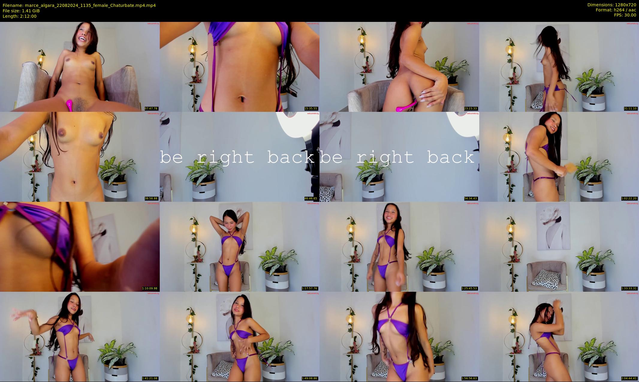 marce_algara — 132 minute Chaturbate female cam show recording, 720p, Aug 22, 2024