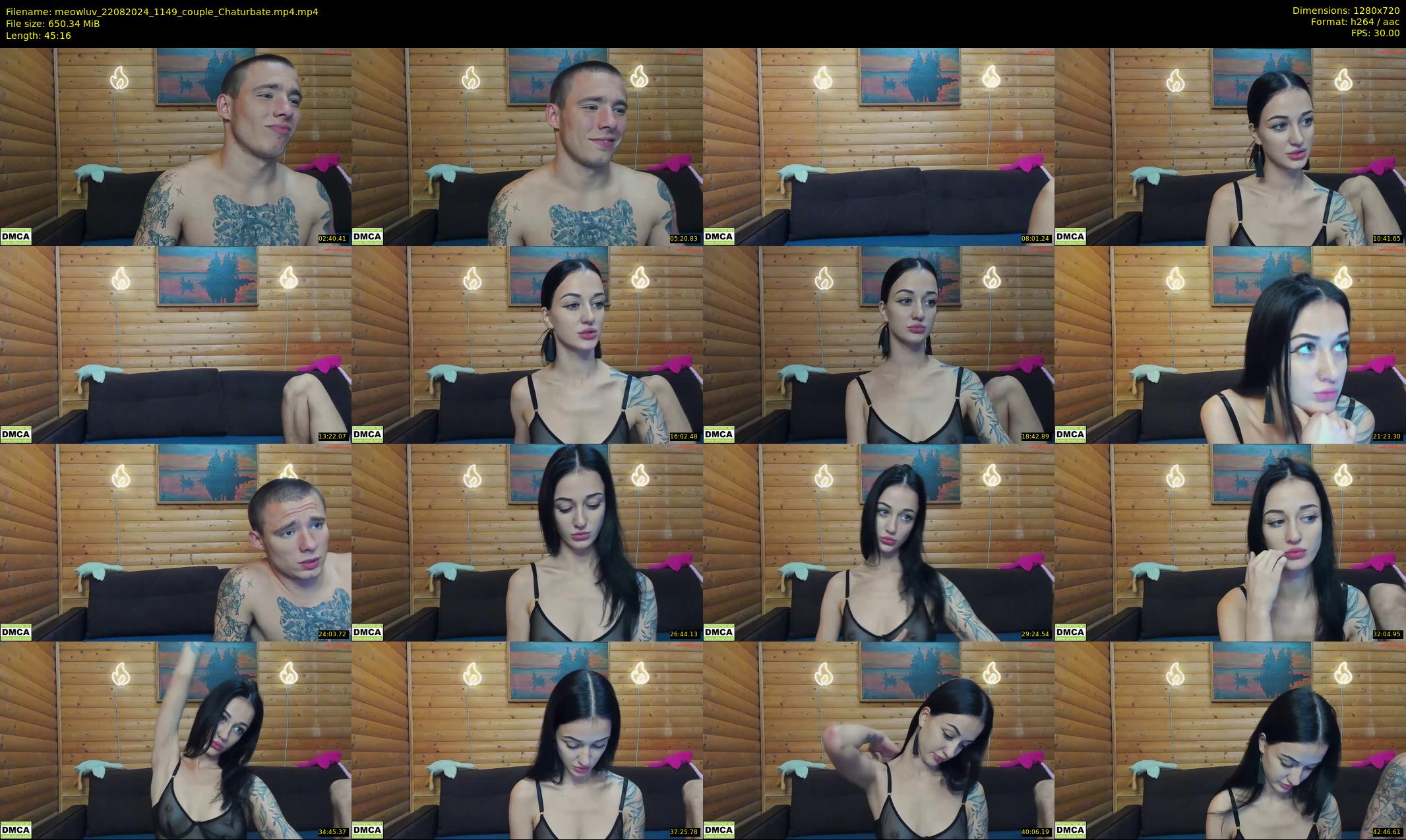 meowluv — 46 minute Chaturbate couple cam show recording, 720p, Aug 22, 2024
