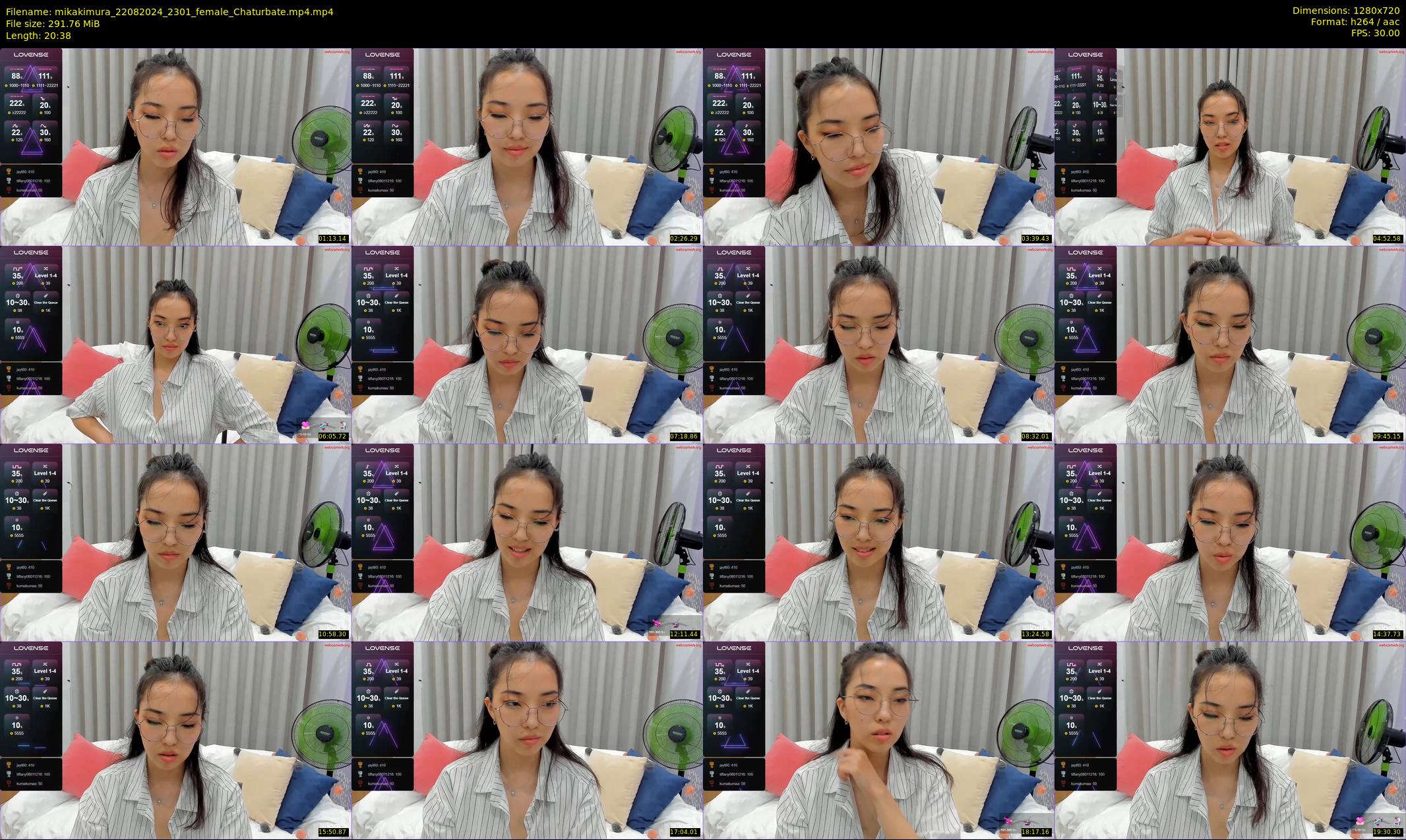 mikakimura — 21 minute Chaturbate female cam show recording, 720p, Aug 22, 2024