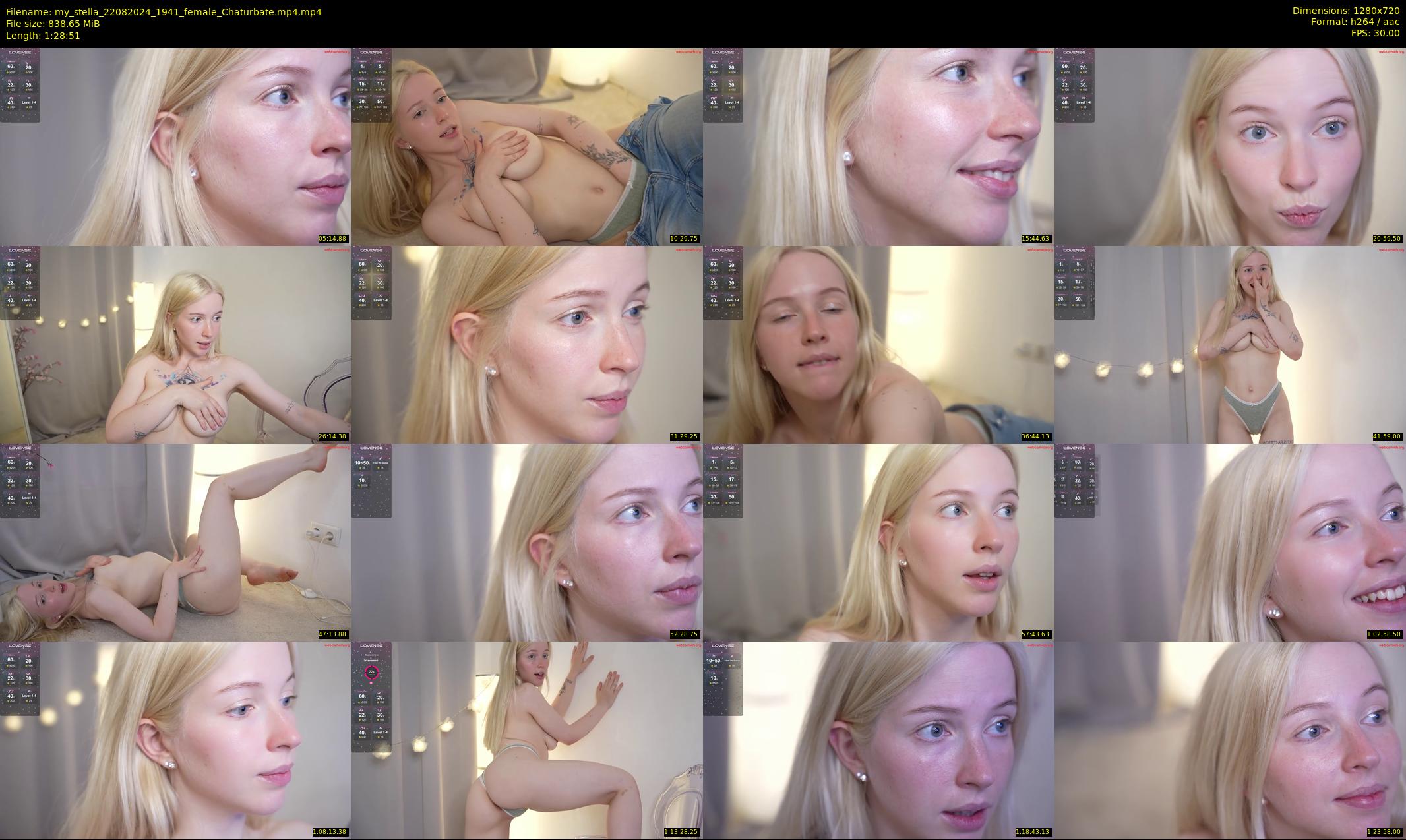 my_stella — 89 minute Chaturbate female cam show recording, 720p, Aug 22, 2024
