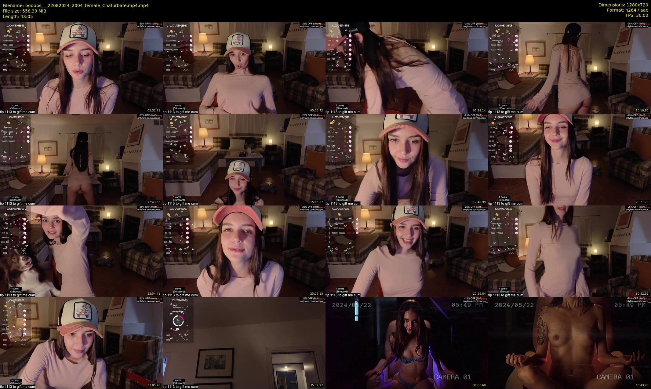 oooops__ — 44 minute Chaturbate female cam show recording, 720p, Aug 22, 2024