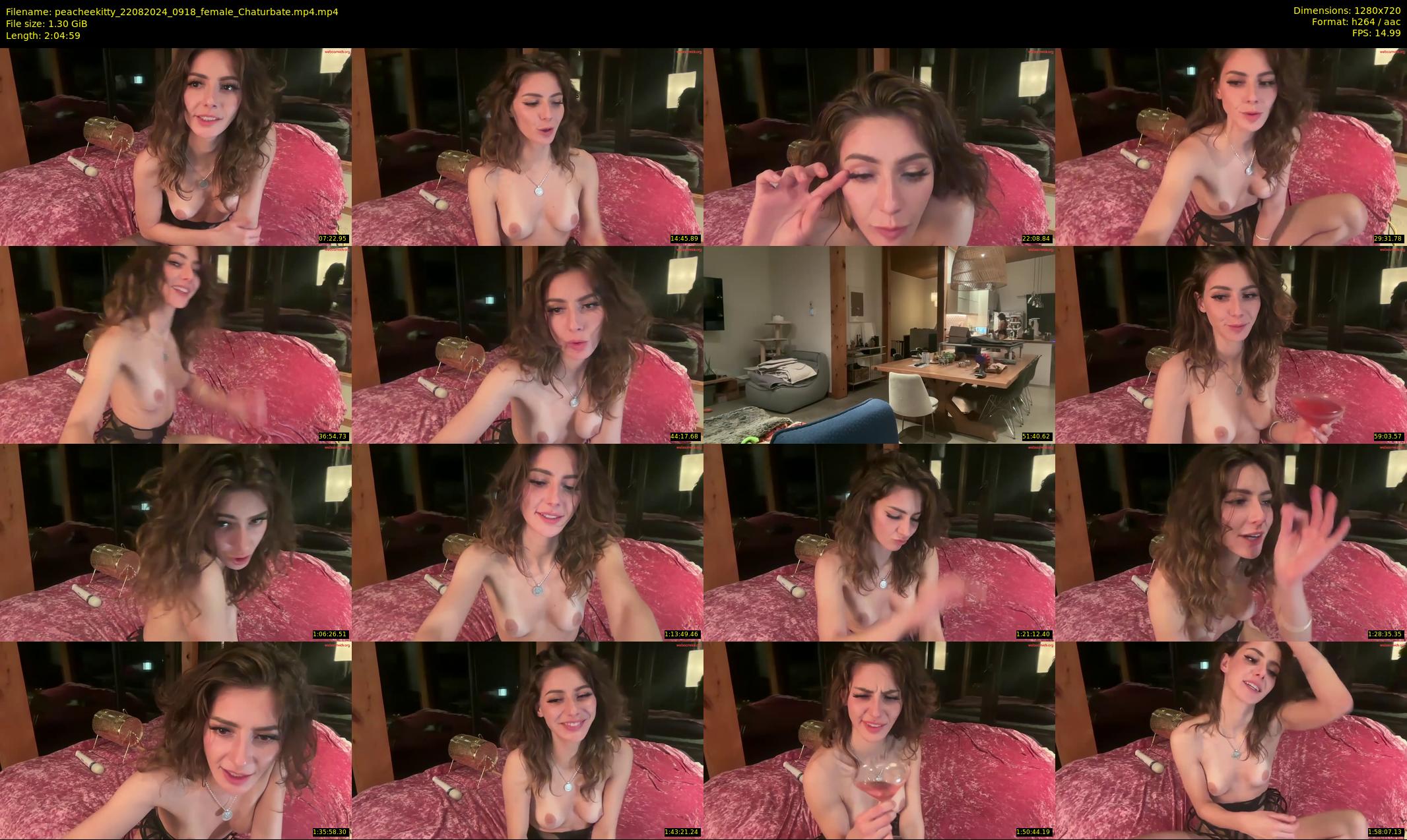 peacheekitty — 125 minute Chaturbate female cam show recording, 720p, Aug 22, 2024