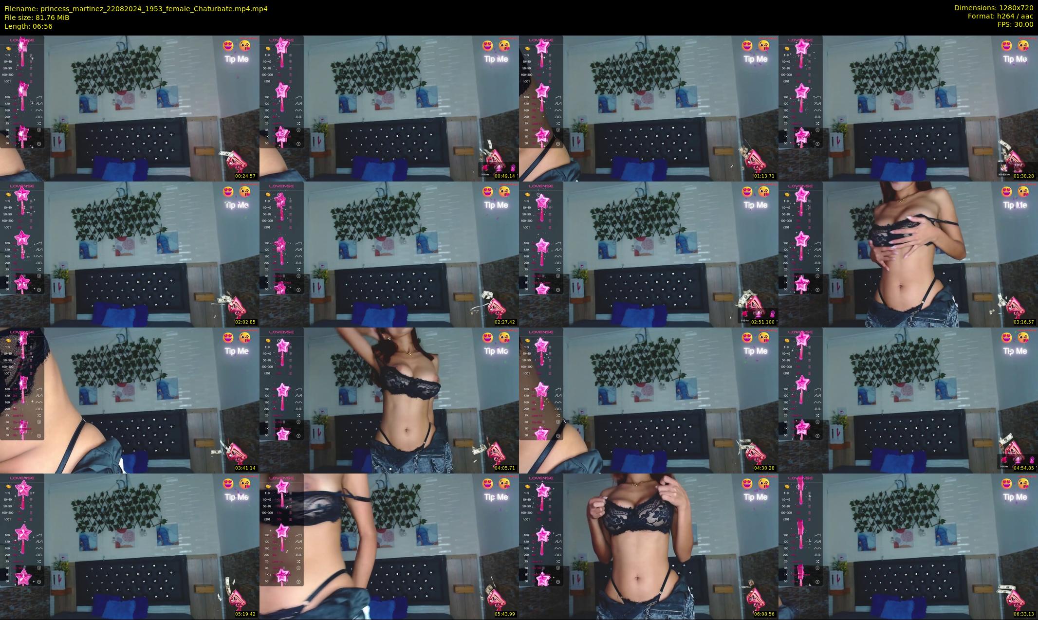 princess_martinez — 7 minute Chaturbate female cam show recording, 720p, Aug 22, 2024