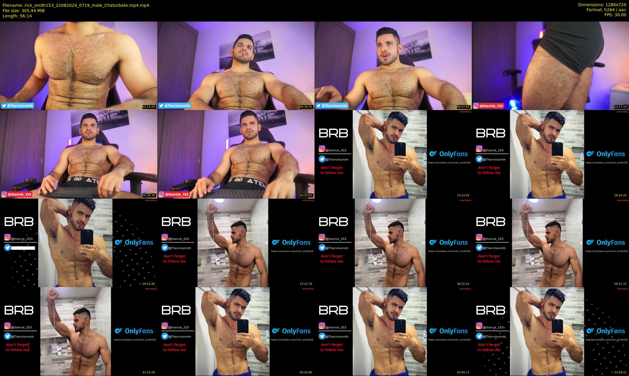 rick_smith153 — 57 minute Chaturbate male cam show recording, 720p, Aug 22, 2024