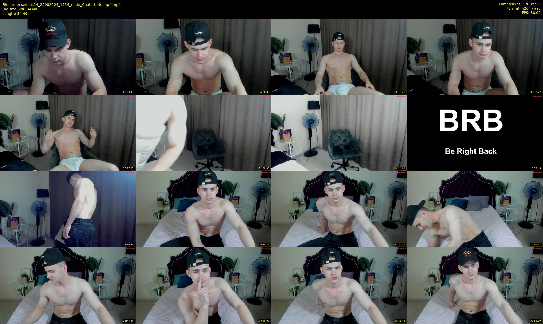 sevans14 — 35 minute Chaturbate male cam show recording, 720p, Aug 22, 2024