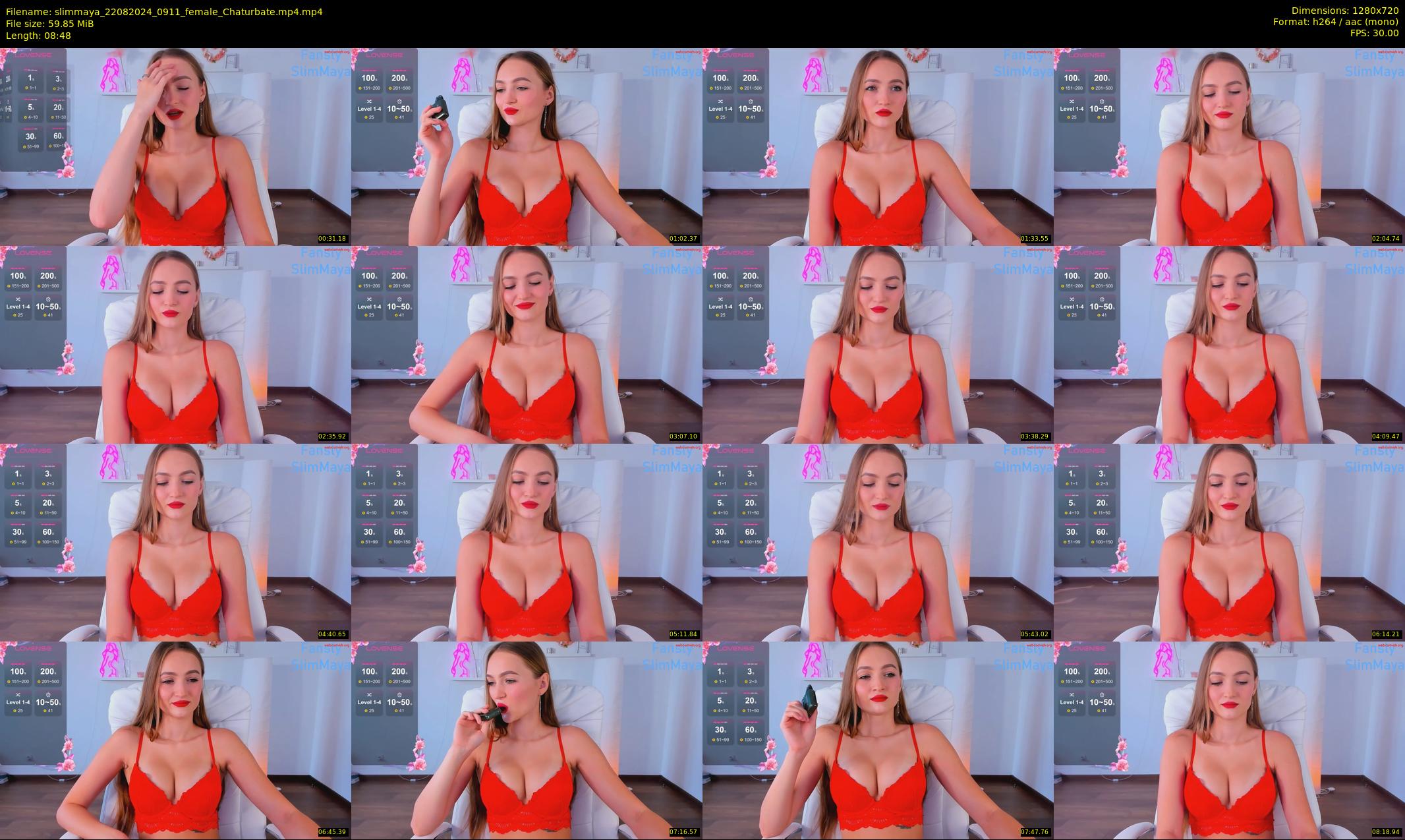 slimmaya — 9 minute Chaturbate female cam show recording, 720p, Aug 22, 2024
