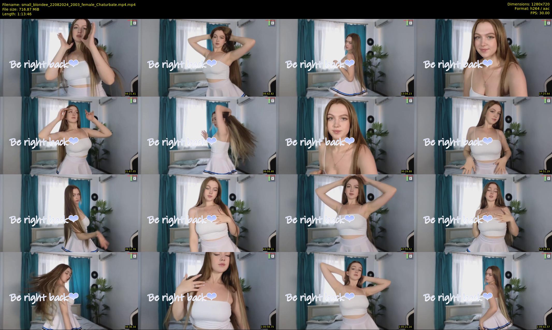 small_blondee — 74 minute Chaturbate female cam show recording, 720p, Aug 22, 2024