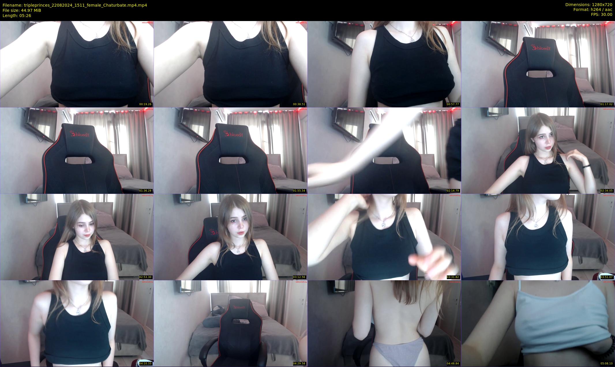 tripleprinces — 6 minute Chaturbate female cam show recording, 720p, Aug 22, 2024