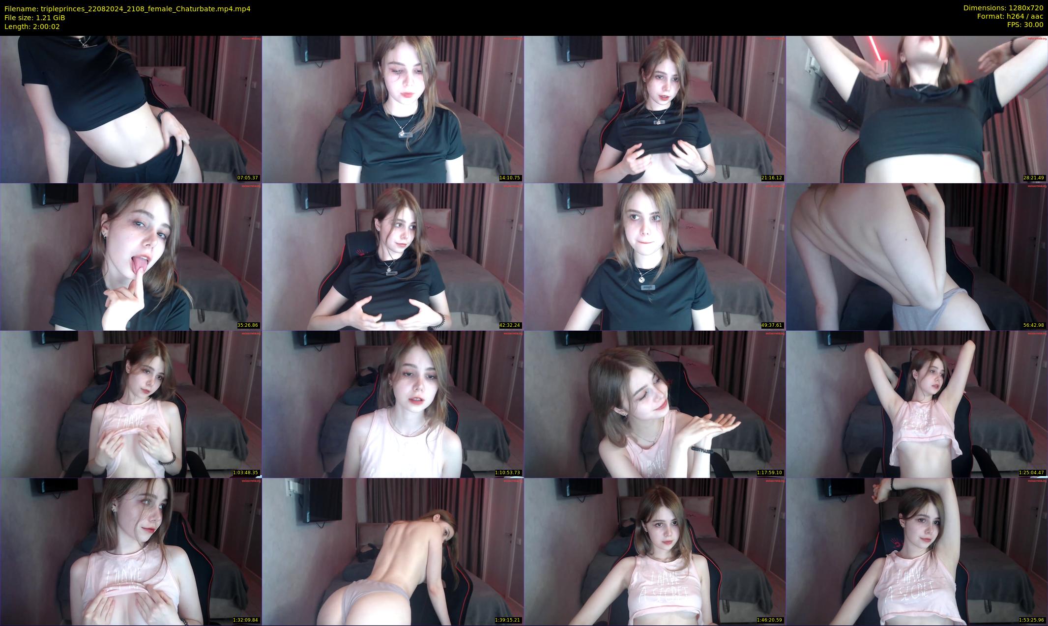 tripleprinces — 121 minute Chaturbate female cam show recording, 720p, Aug 22, 2024