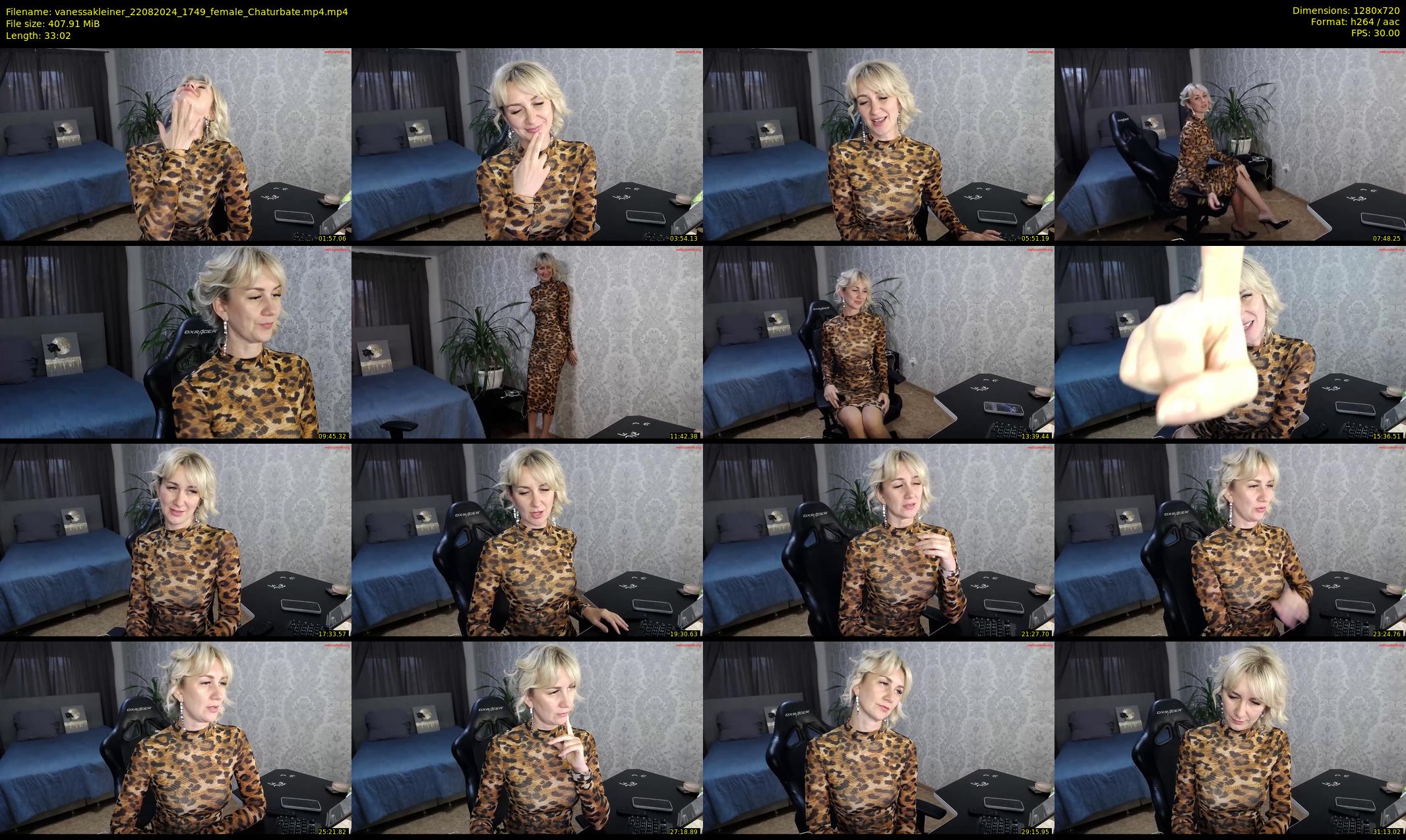 vanessakleiner — 34 minute Chaturbate female cam show recording, 720p, Aug 22, 2024