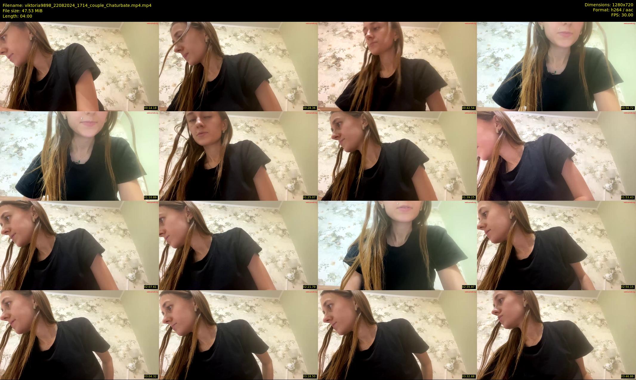 viktoria9898 — 4 minute Chaturbate couple cam show recording, 720p, Aug 22, 2024