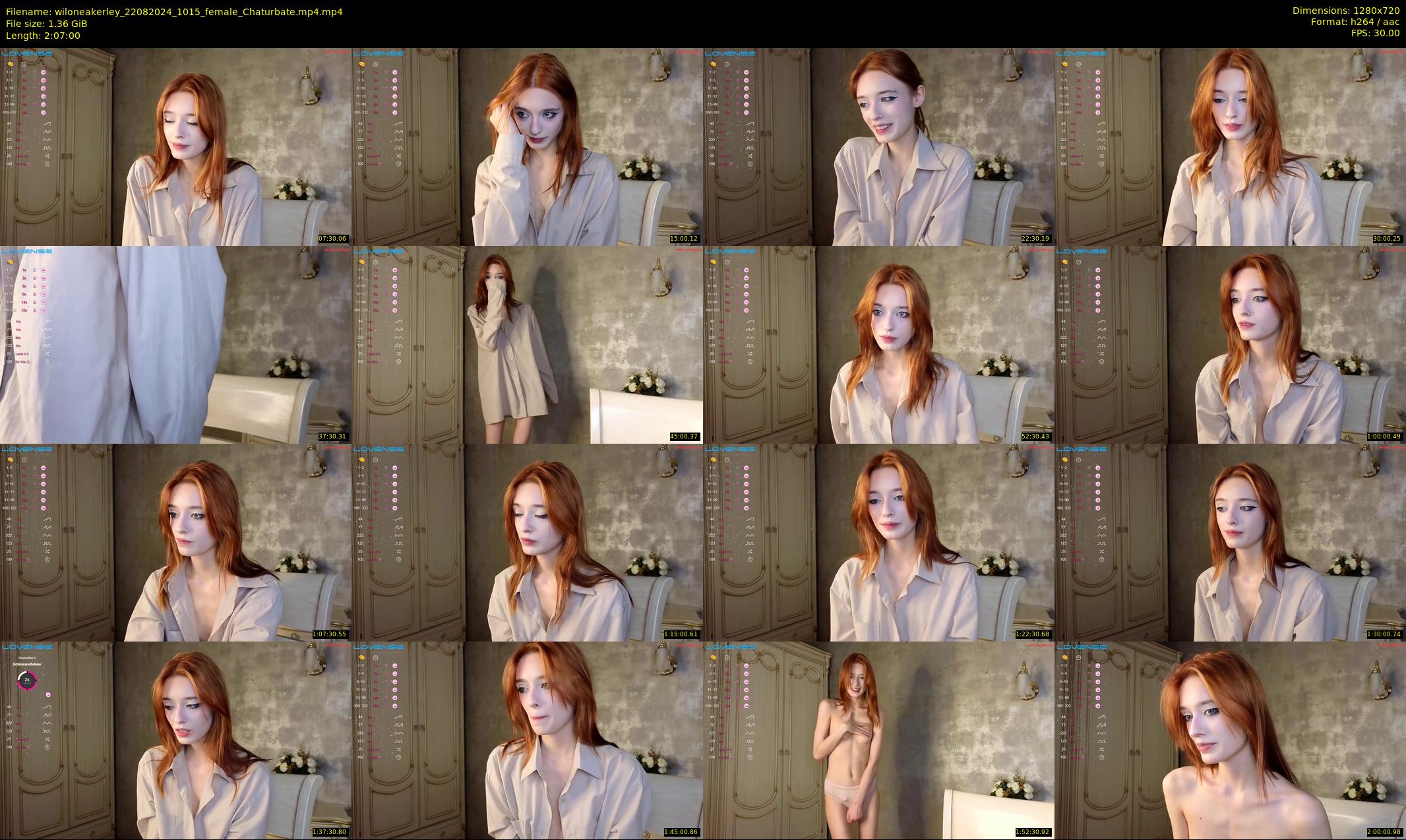 wiloneakerley — 127 minute Chaturbate female cam show recording, 720p, Aug 22, 2024