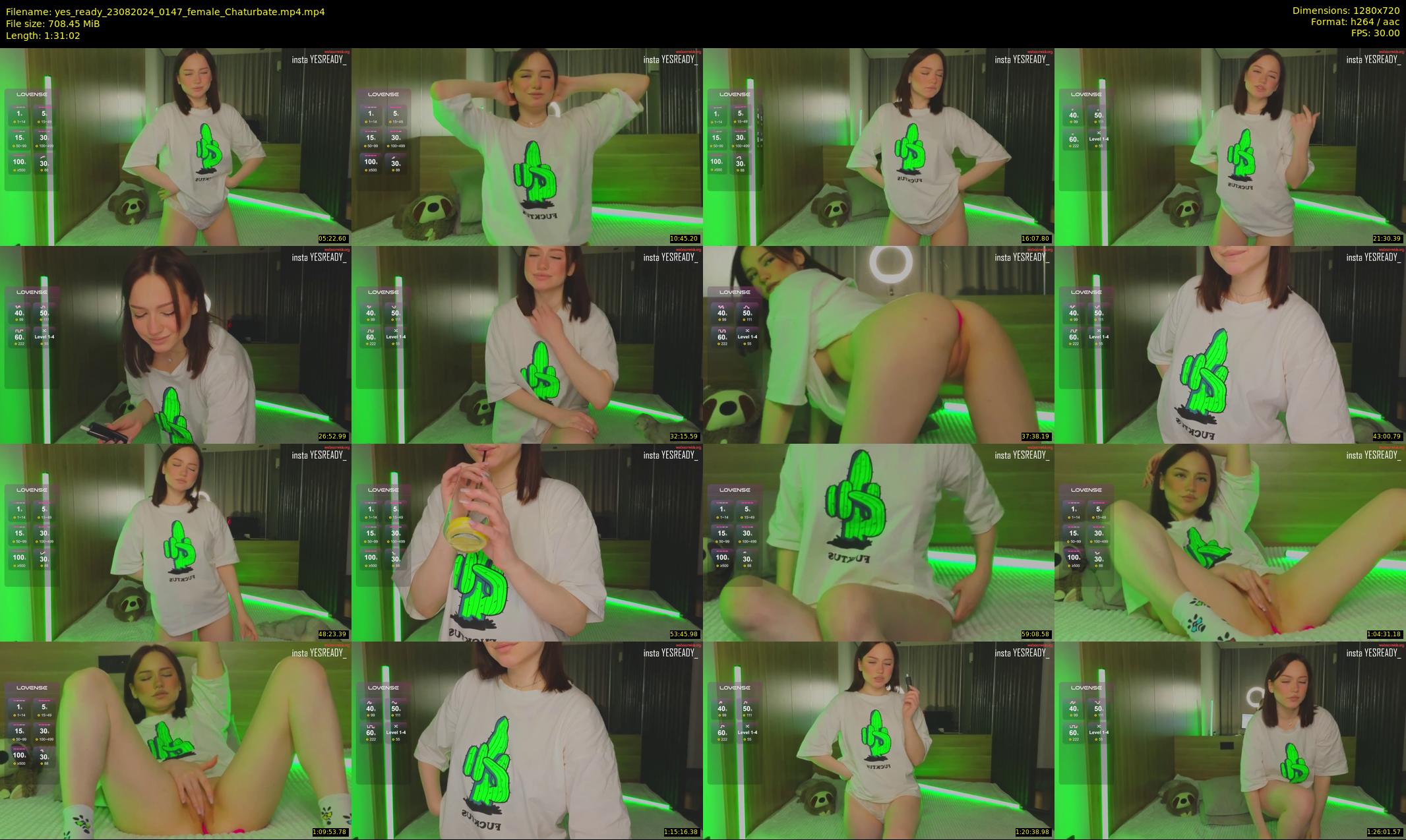 yes_ready — 92 minute Chaturbate female cam show recording, 720p, Aug 23, 2024
