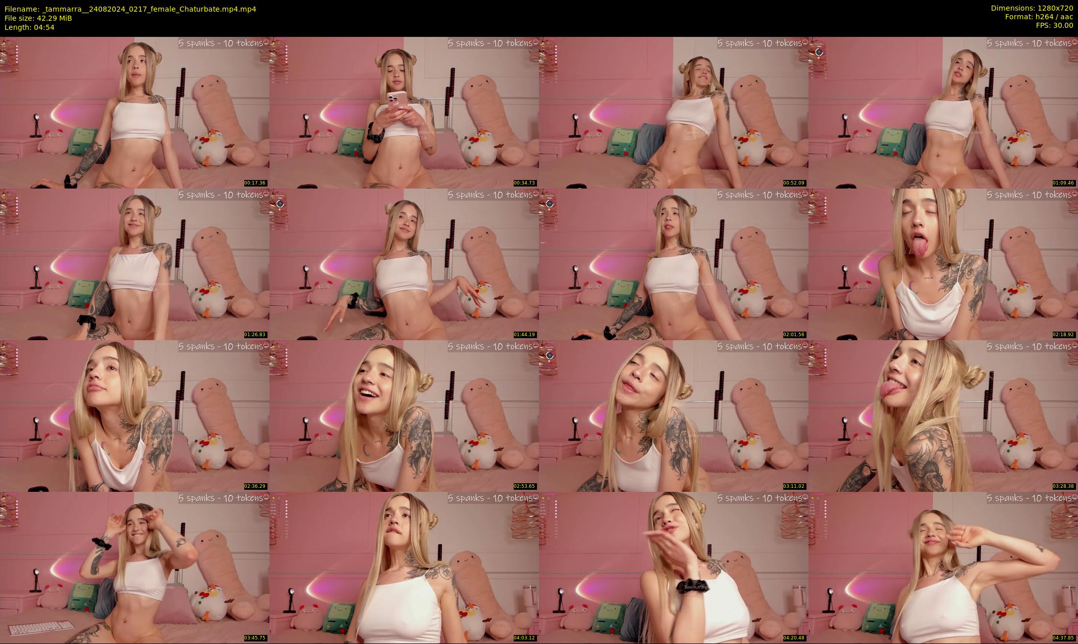 _tammarra_ — 5 minute Chaturbate female cam show recording, 720p, Aug 24, 2024