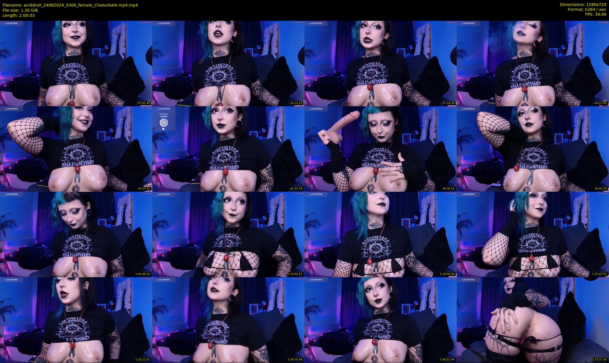 aciddroll — 121 minute Chaturbate female cam show recording, 720p, Aug 24, 2024